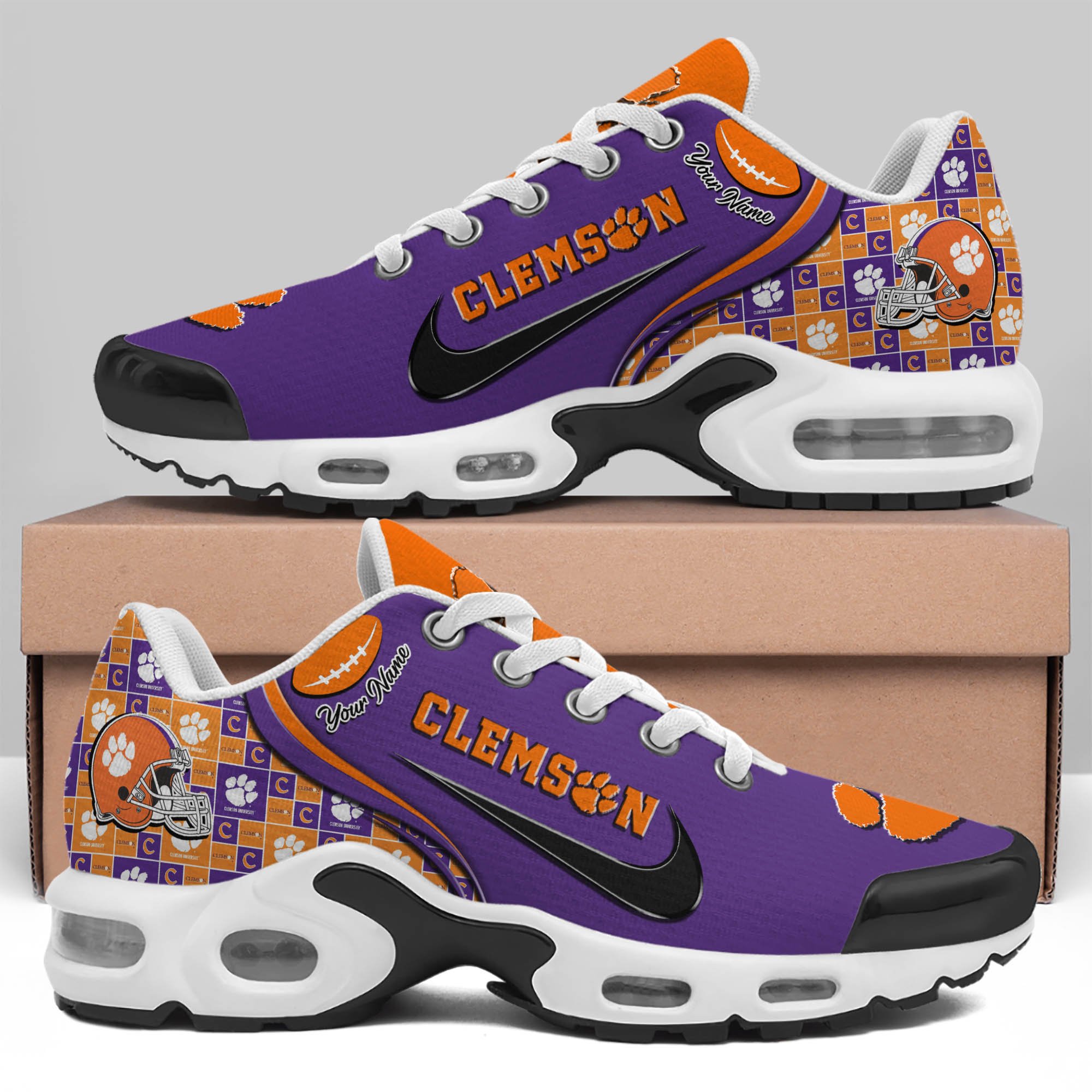 Clemson Tigers TN Shoes 2025 Version Custom Your Name 499