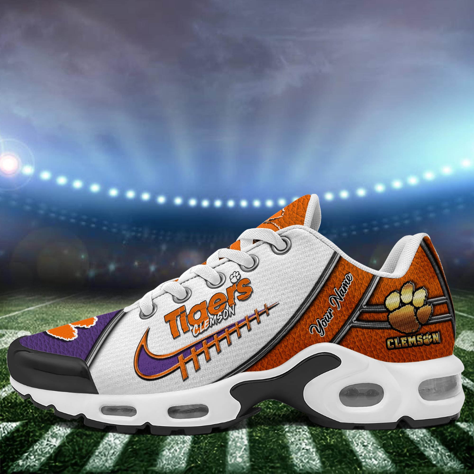 Clemson Tigers TN Shoes 2025 Version Custom Your Name, Football Team Shoes 516