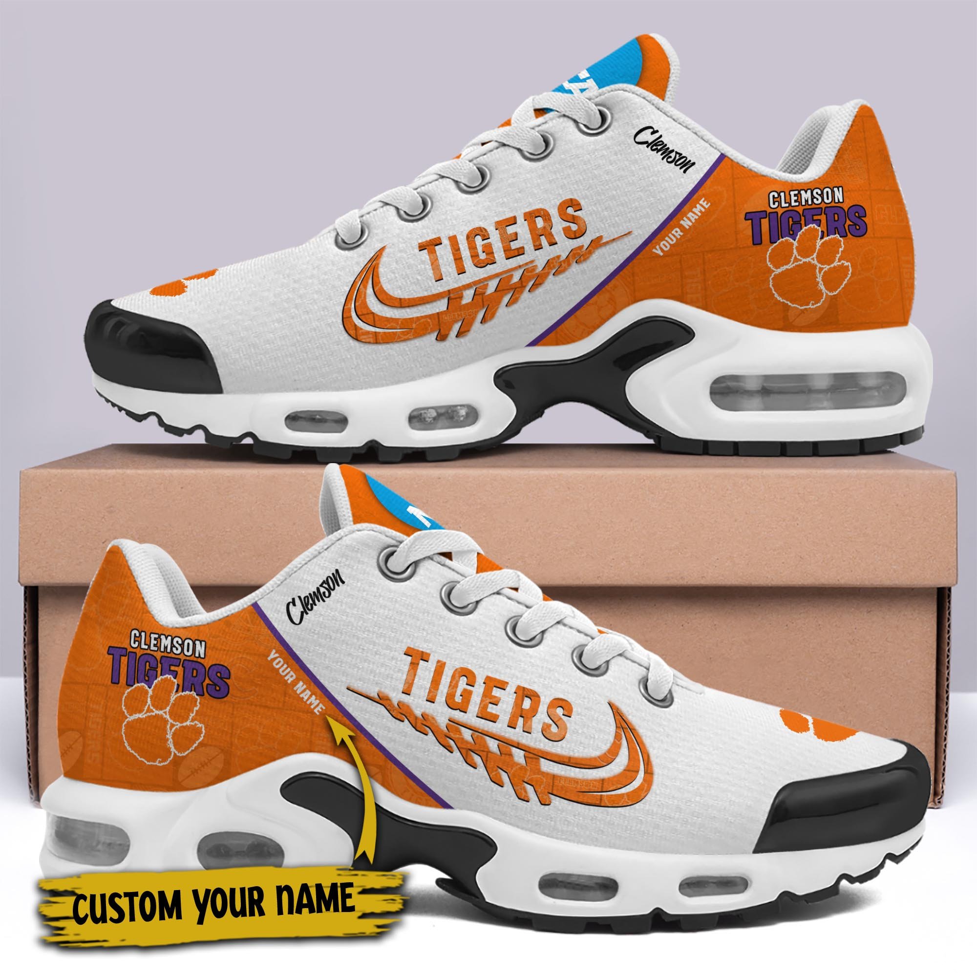 Clemson Tigers TN Shoes Custom Your Name 2025 Version 203