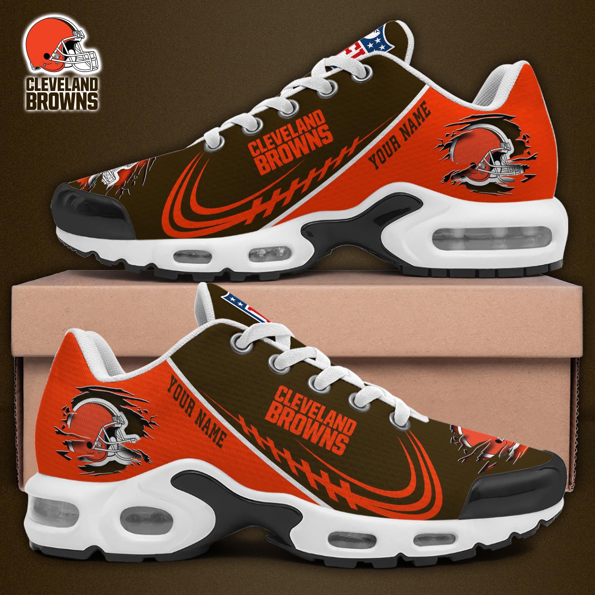Cleveland Browns TN Shoes 2025 Version Custom Name 
