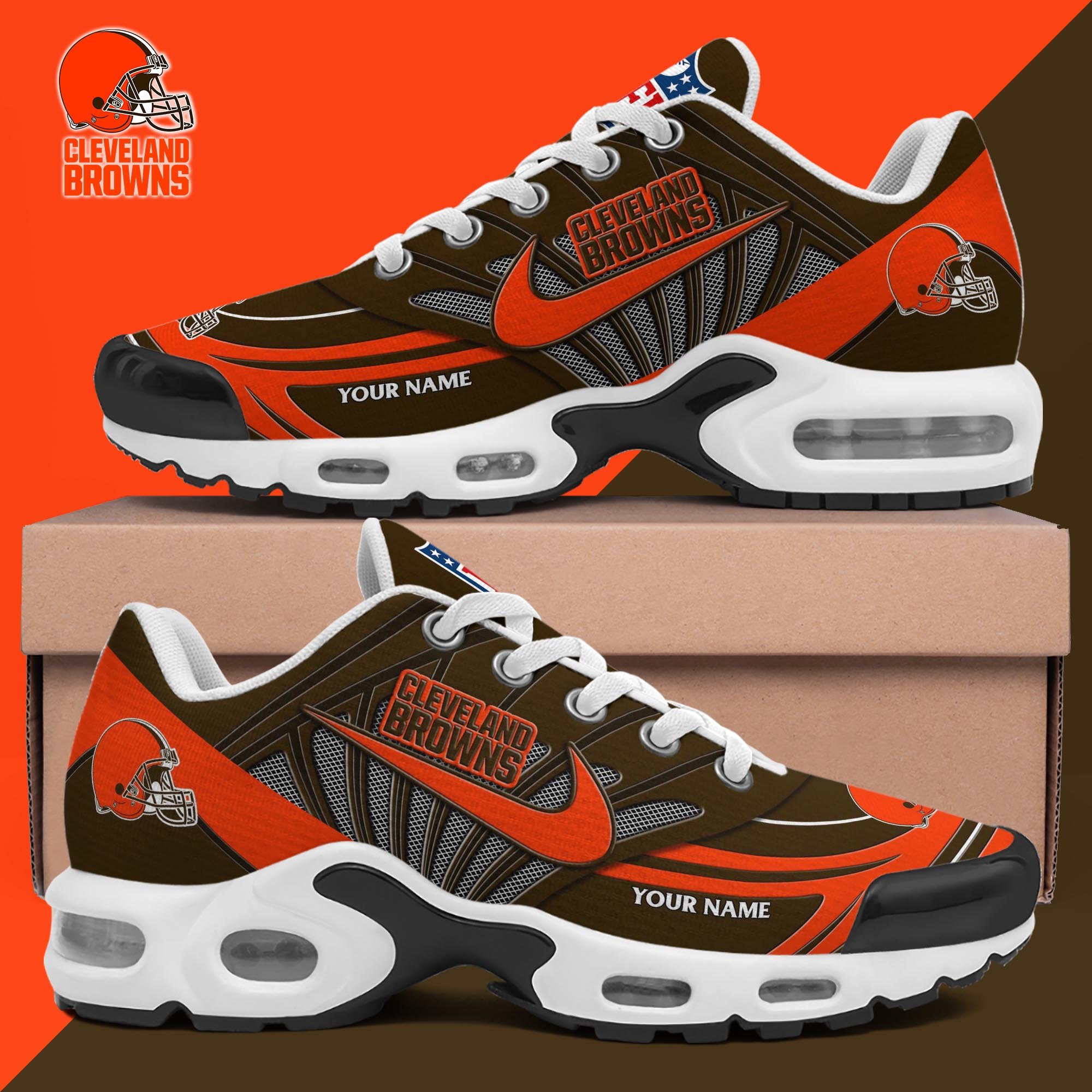 Cleveland Browns TN Shoes 2025 Version Custom Your Name