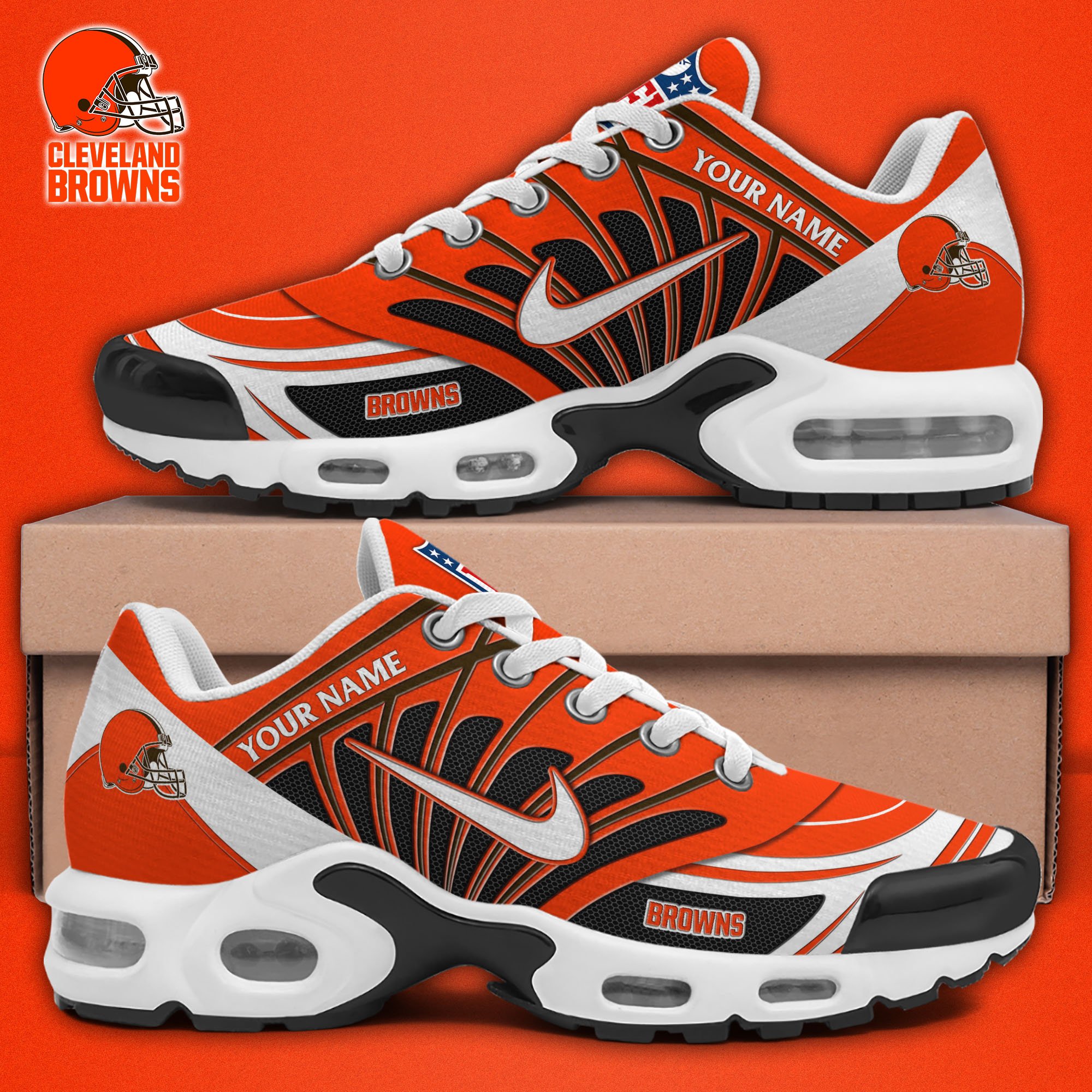 Cleveland Browns TN Shoes 2025 Versions Custom Your Name 921