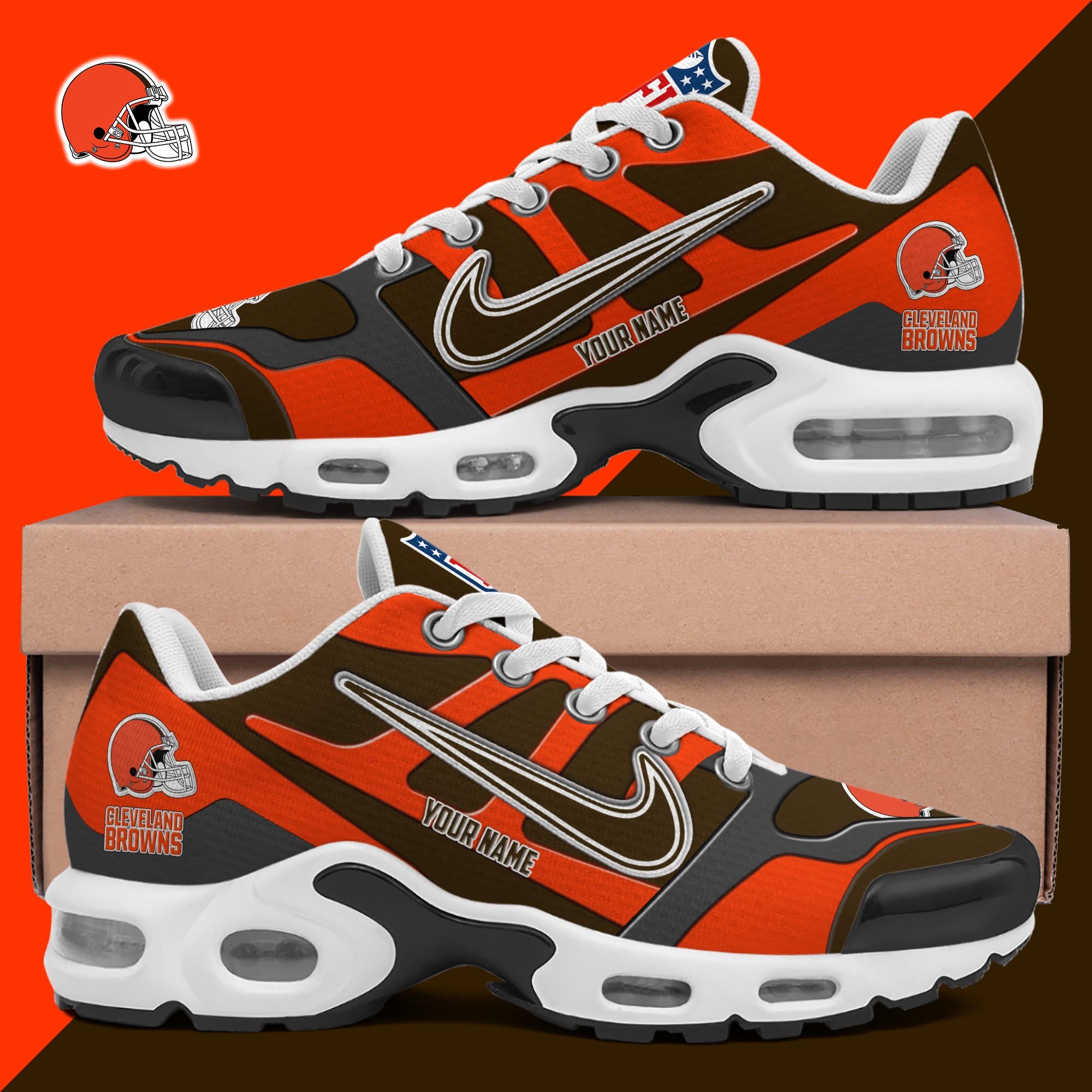 Cleveland Browns TN Shoes Custom Your Name 
