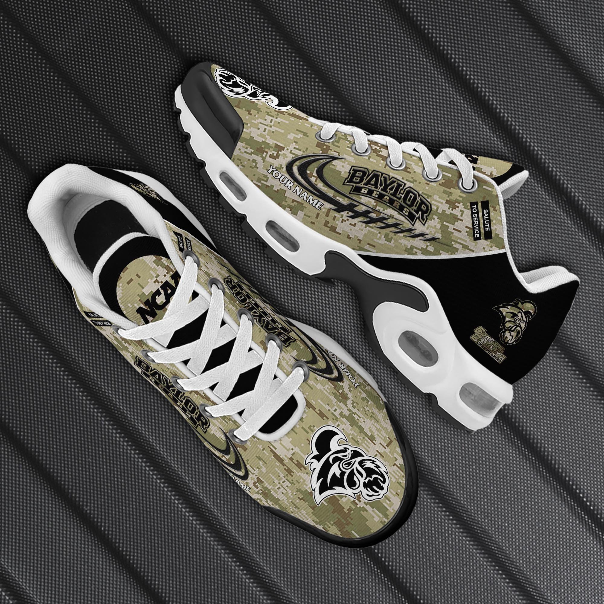 Coastal Carolina Chanticleers TN Shoes 2025 Version Custom Name, Camouflage Shoes, Gifts For Football Lovers PH636