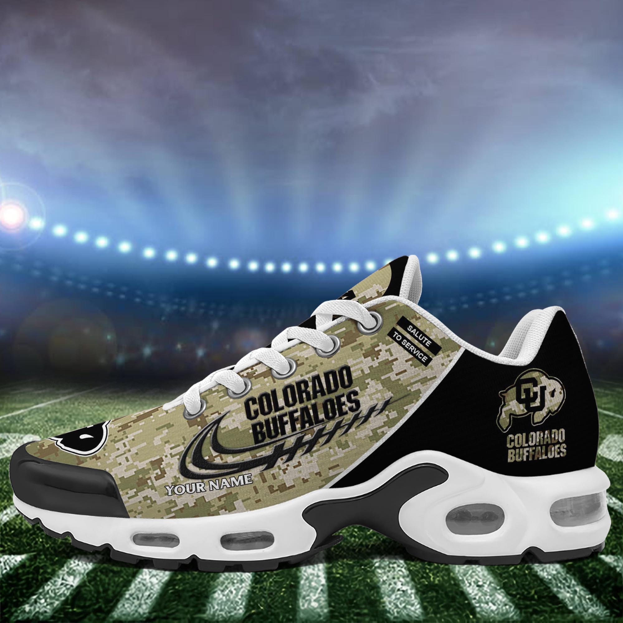 Colorado Buffaloes TN Shoes 2025 Version Custom Name, Camouflage Shoes, Gifts For Football Lovers