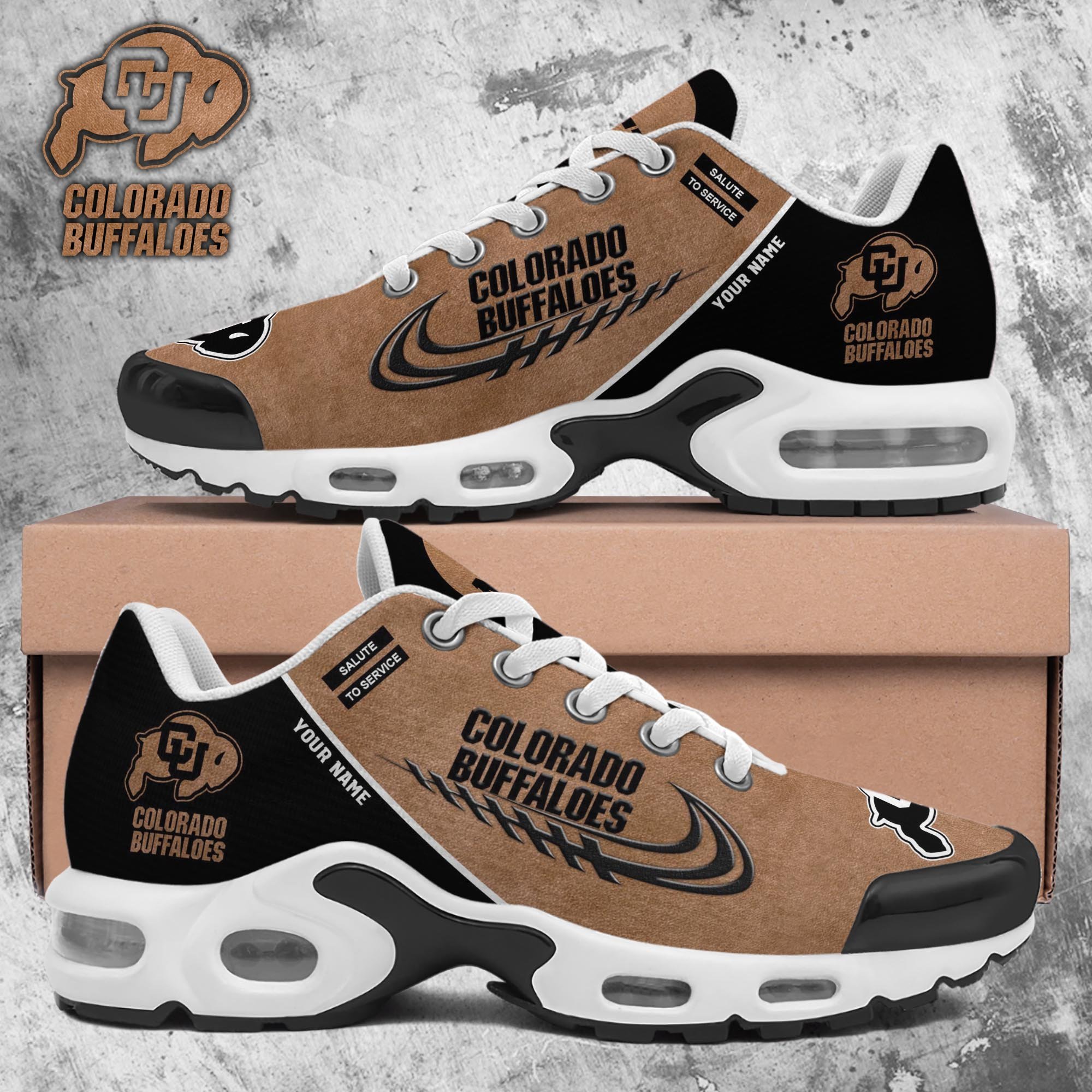 Colorado Buffaloes TN Shoes 2025 Version Custom Name, Shoes For Football Fans, Fan Gifts PH637