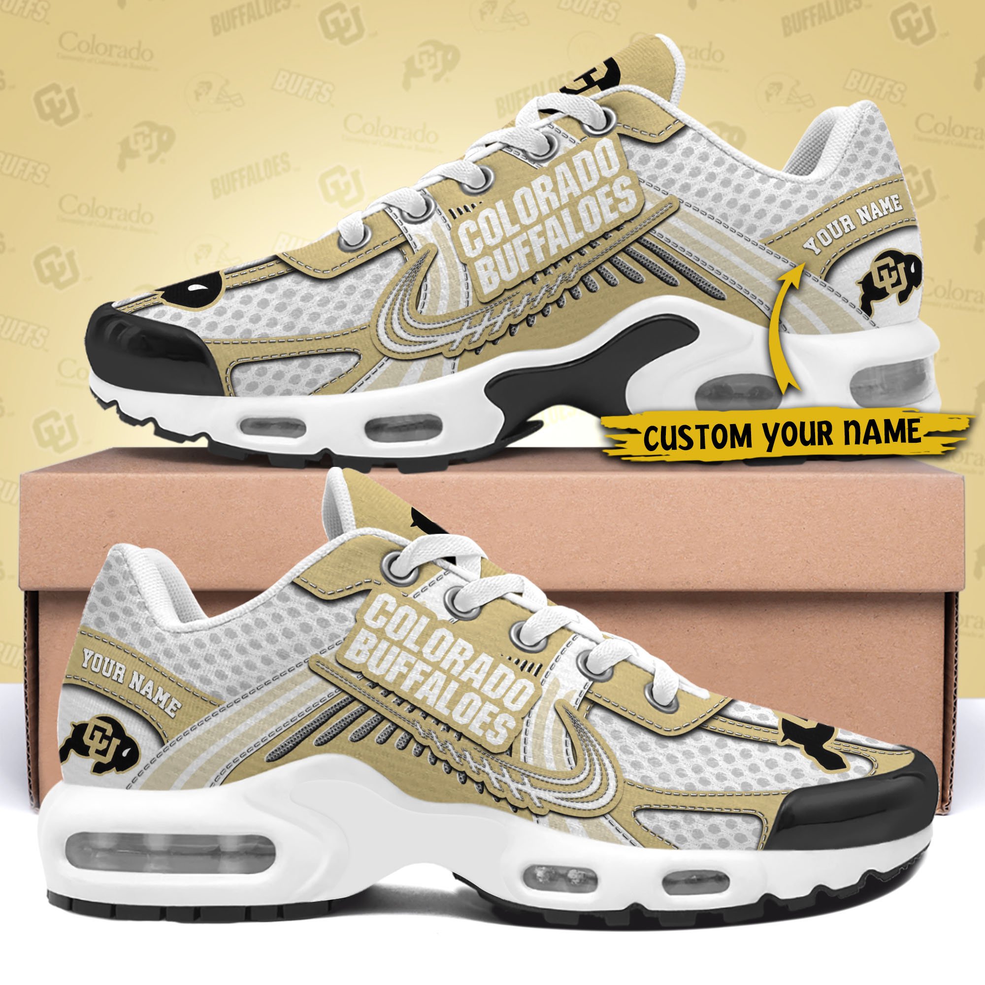 Colorado Buffaloes TN Shoes Custom Your Name, Sport Shoes