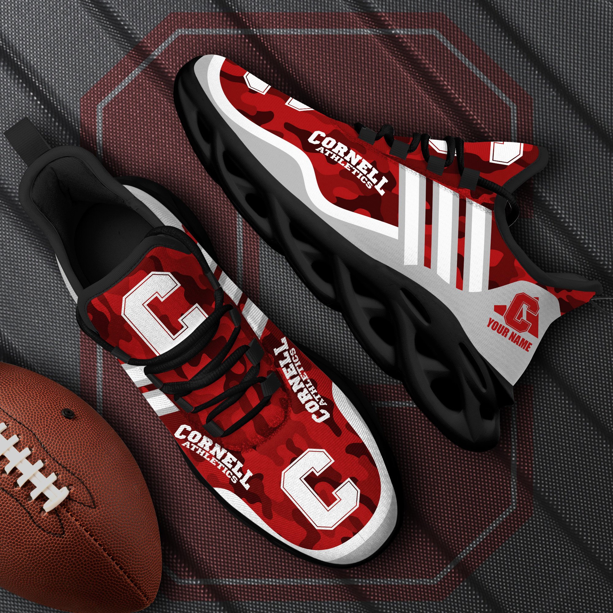 Cornell Big Red Black Max Soul Shoes 2025 Versions Custom Name 466