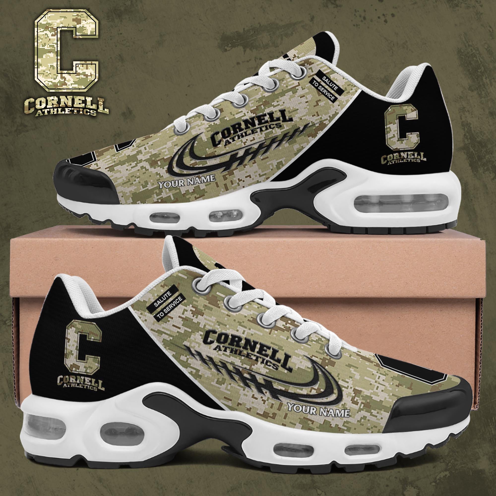 Cornell Big Red TN Shoes 2025 Version Custom Name, Camouflage Shoes, Gifts For Football Lovers PH636