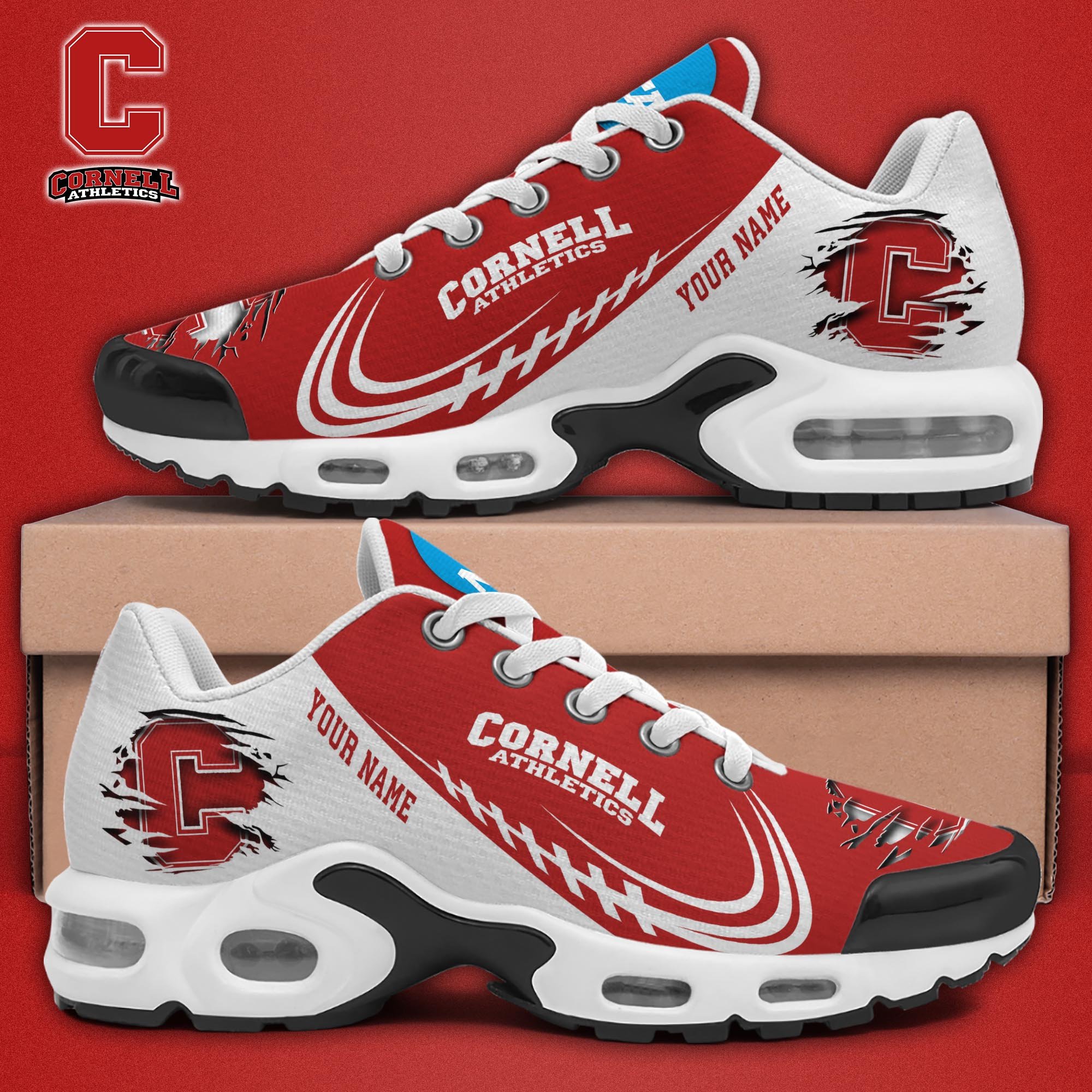 Cornell Big Red TN Shoes 2025 Version Custom Name 