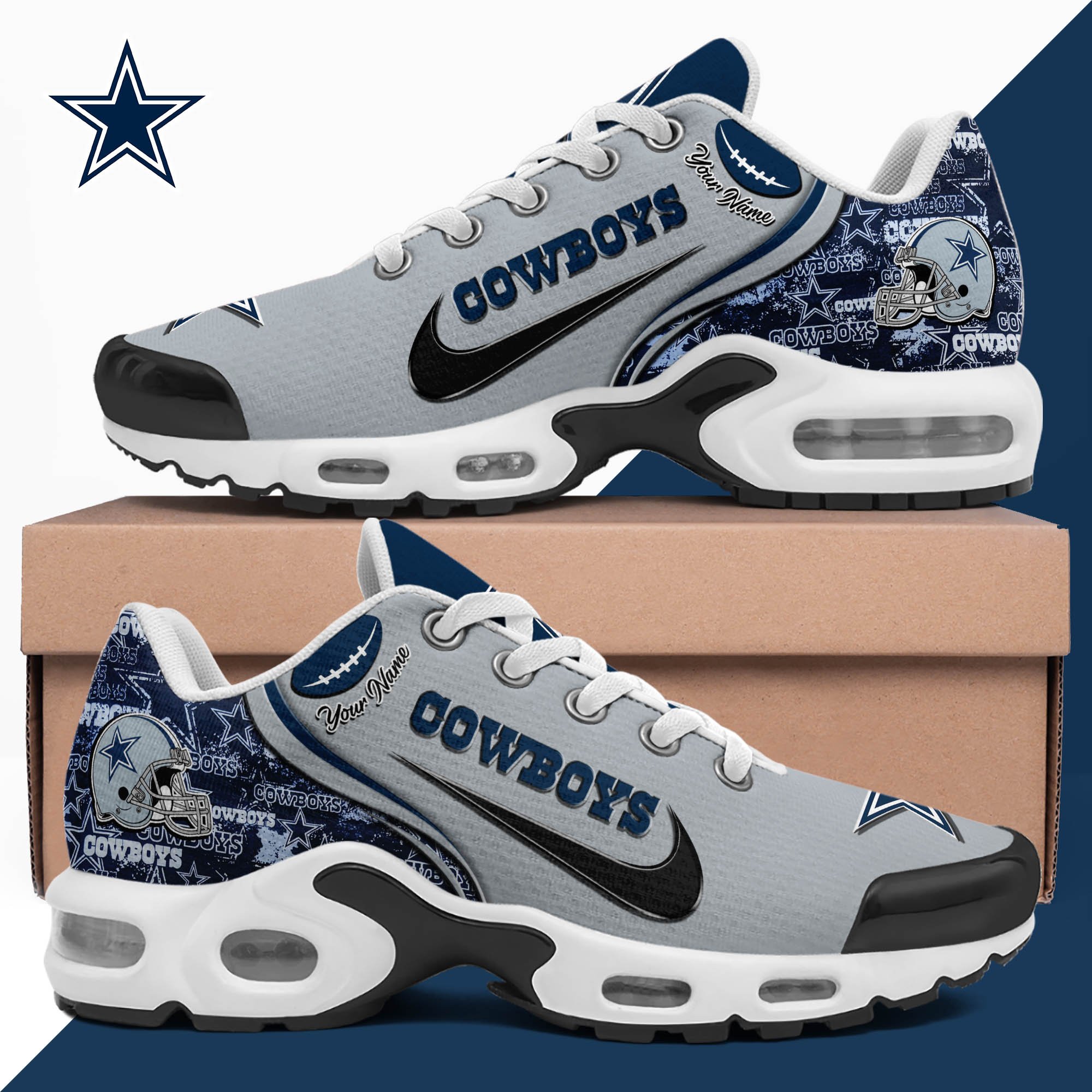 Dallas Cowboys TN Shoes 2025 Version Custom Your Name 499