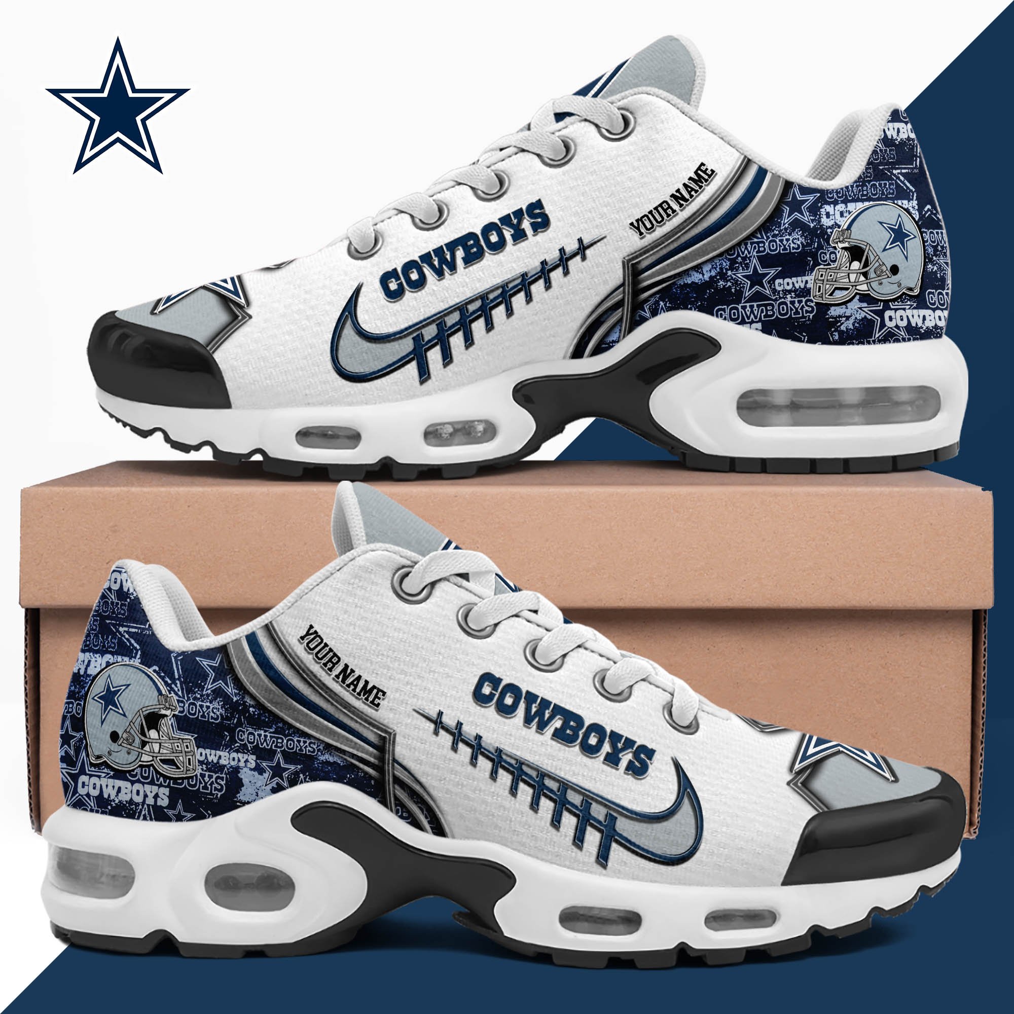 Dallas Cowboys TN Shoes 2025 Version Custom Your Name 642