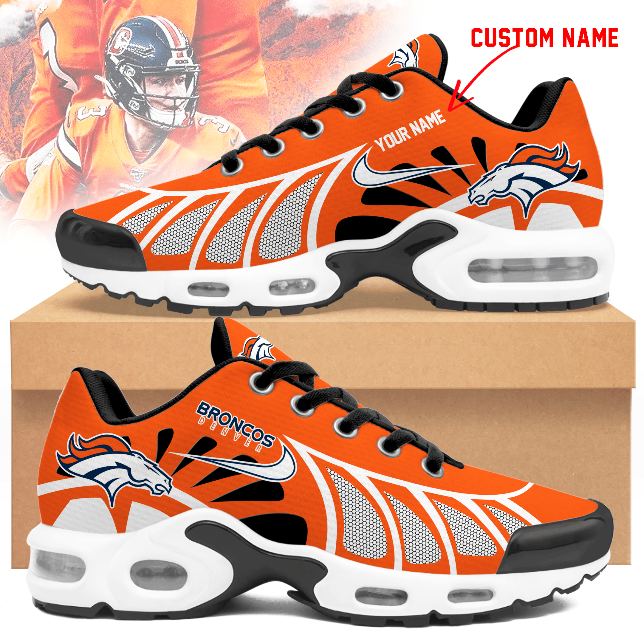 Denver Broncos Personalized Air Max Shoes TD 050625