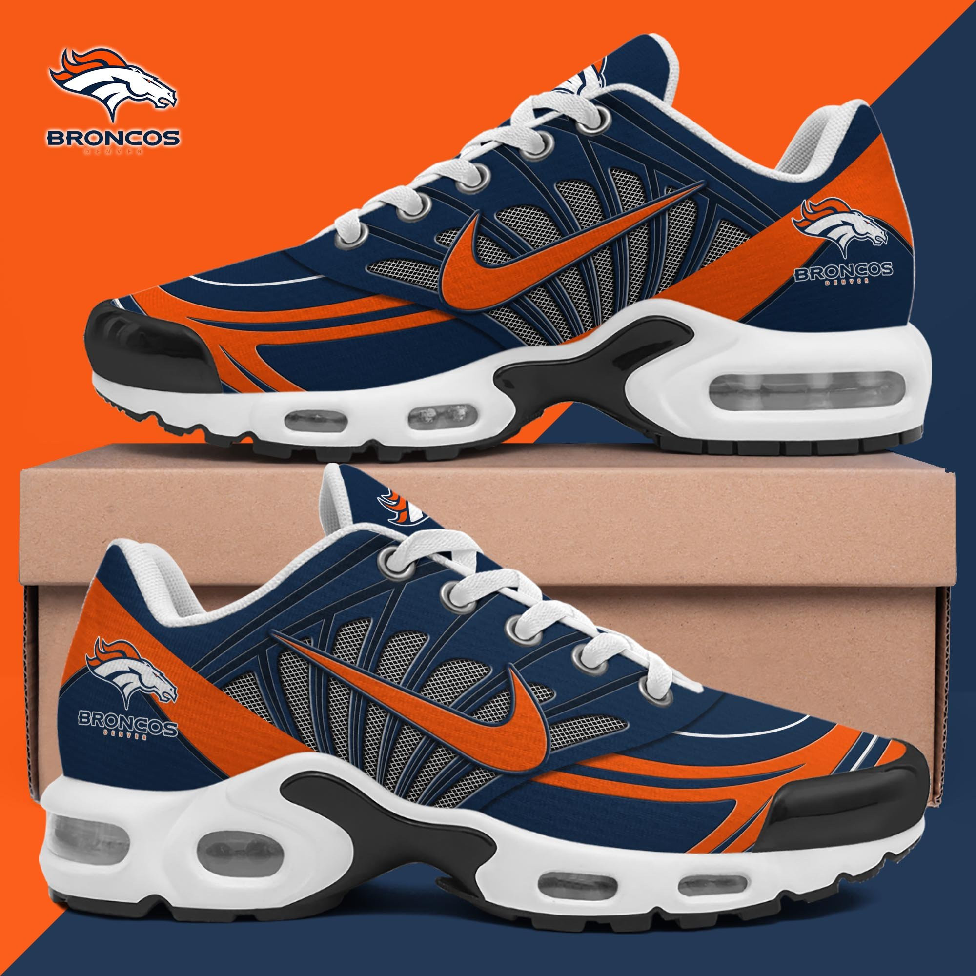 Denver Broncos TN Shoes 2025 Version Custom Name 137
