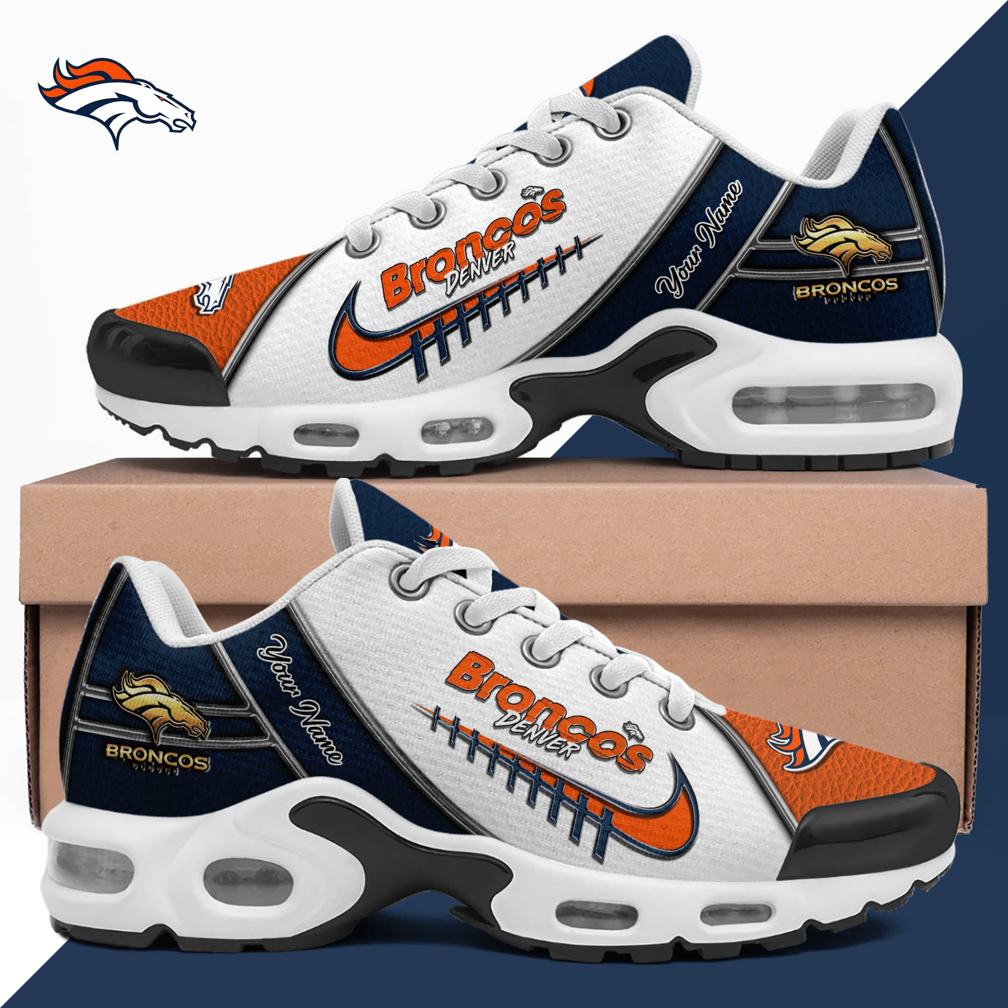 Denver Broncos TN Shoes 2025 Version Custom Your Name, Football Team Shoes 516