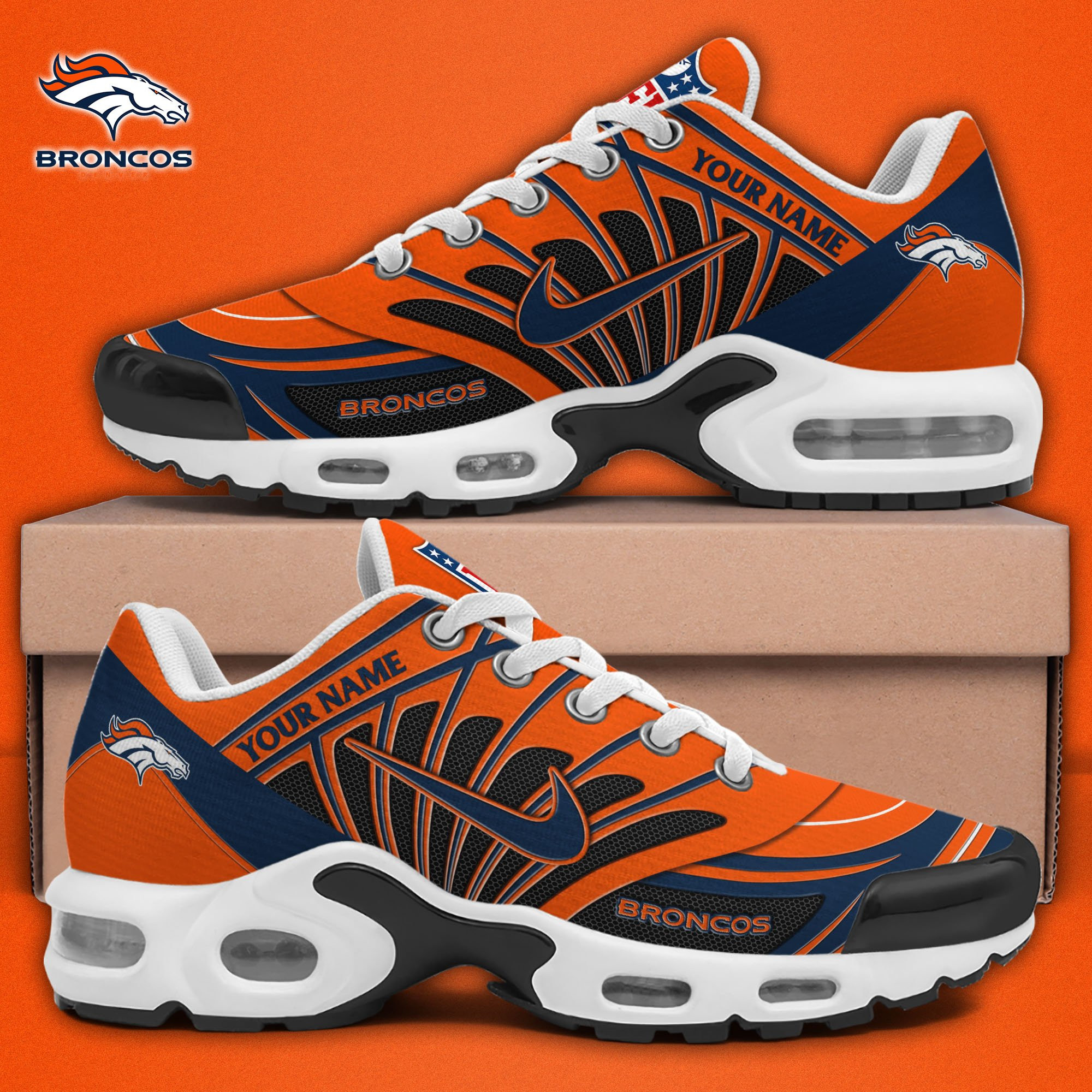 Denver Broncos TN Shoes 2025 Versions Custom Your Name 921