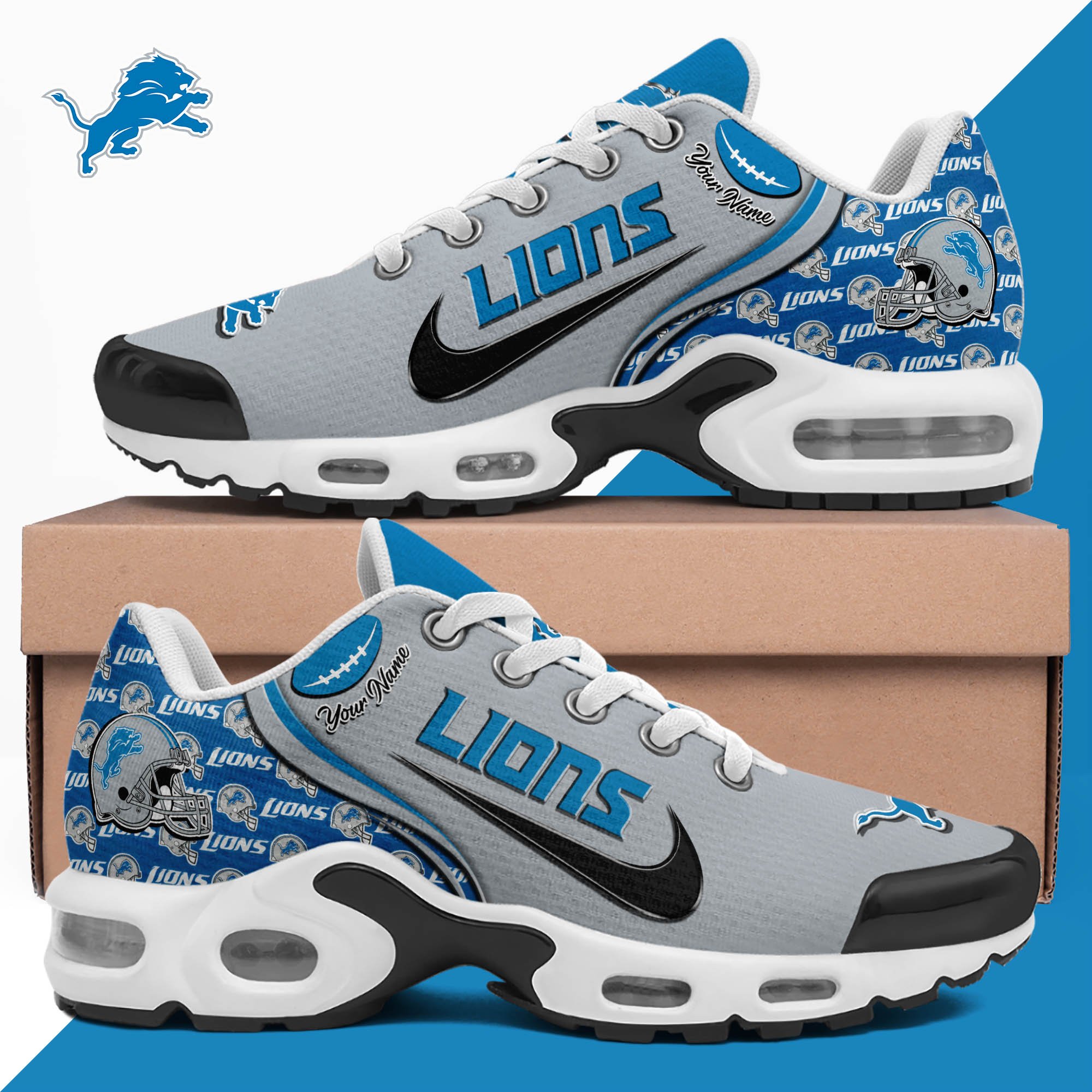 Detroit Lions TN Shoes 2025 Version Custom Your Name 499