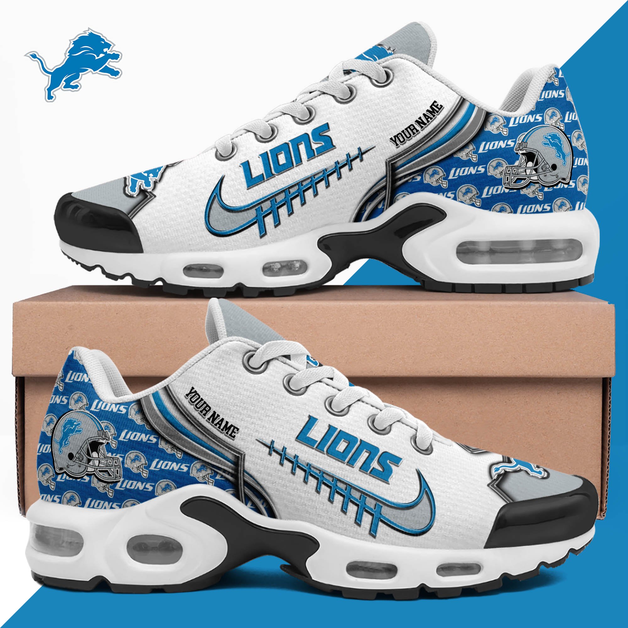 Detroit Lions TN Shoes 2025 Version Custom Your Name 642
