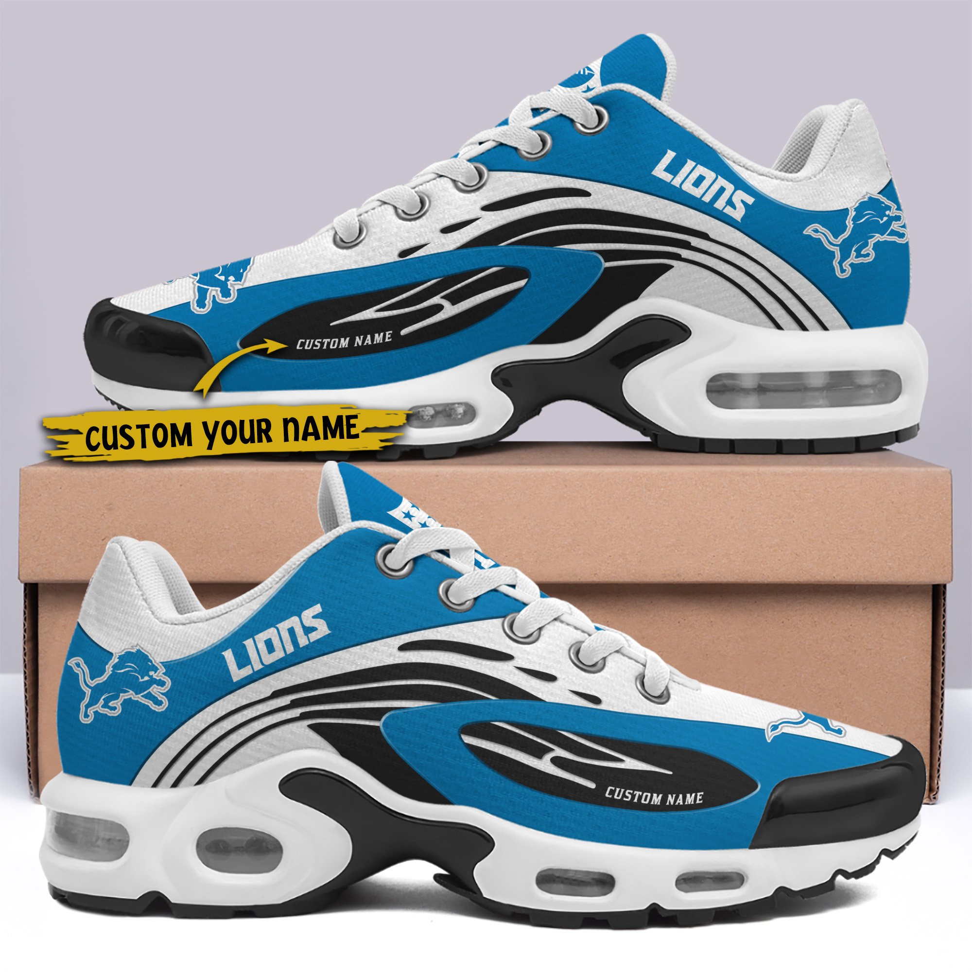 Detroit Lions TN Shoes 2025 Version Custom Your Name