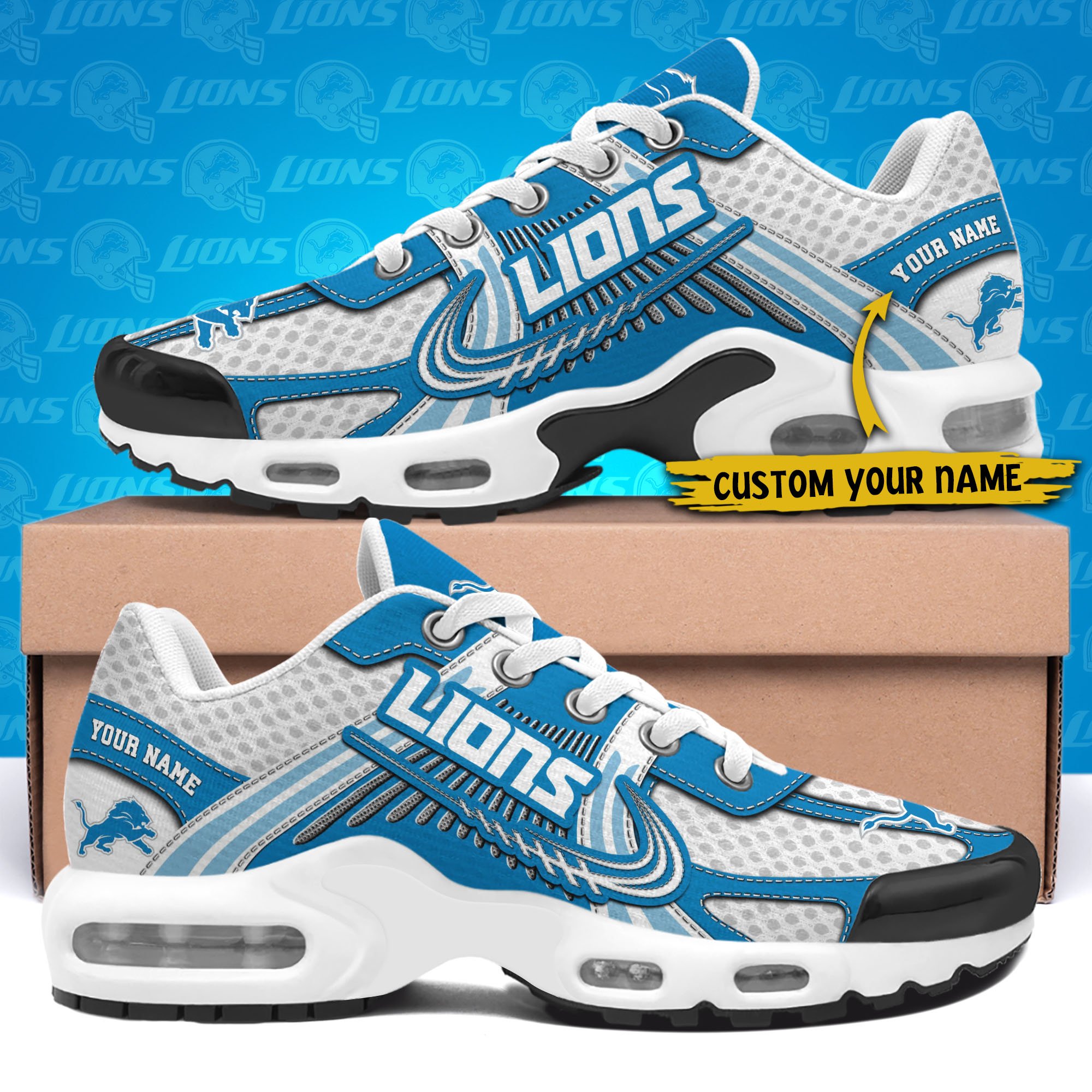 Detroit Lions TN Shoes Custom Your Name, Sport Team Shoes
