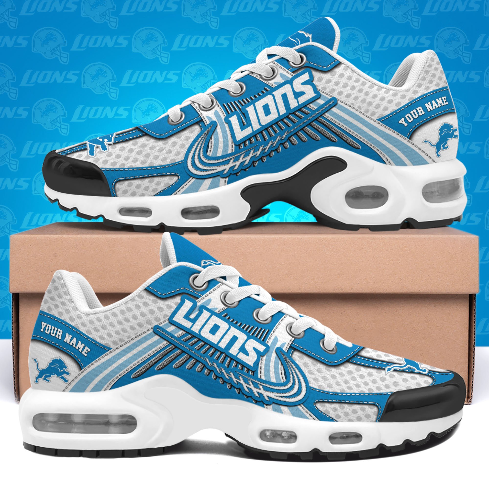 Detroit Lions TN Shoes Custom Your Name, Sport Team Shoes