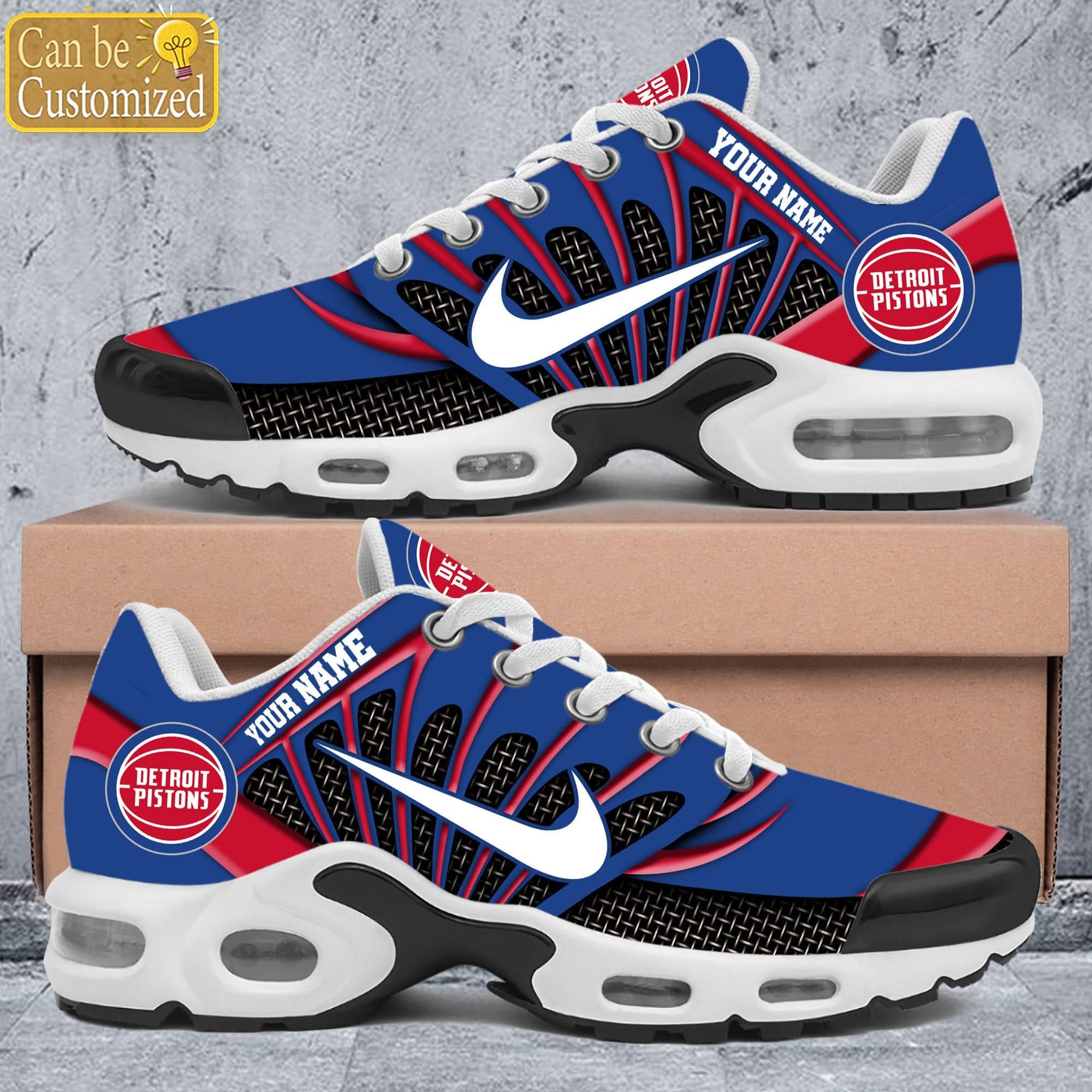 Detroit Pistons Premium A951 Limited Shoes Personalized