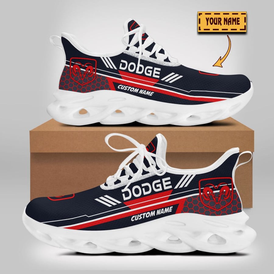 Dodge Custom Name Design Max Soul Sneakers VS14