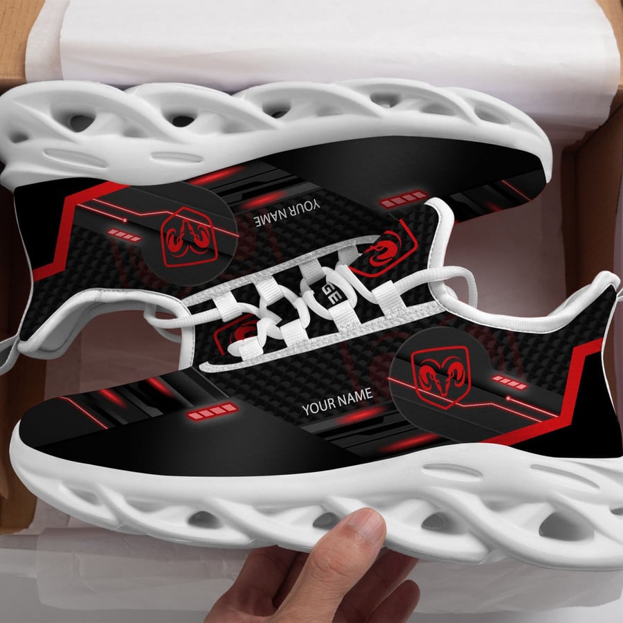 Dodge Custom Name Design Max Soul Sneakers VS24