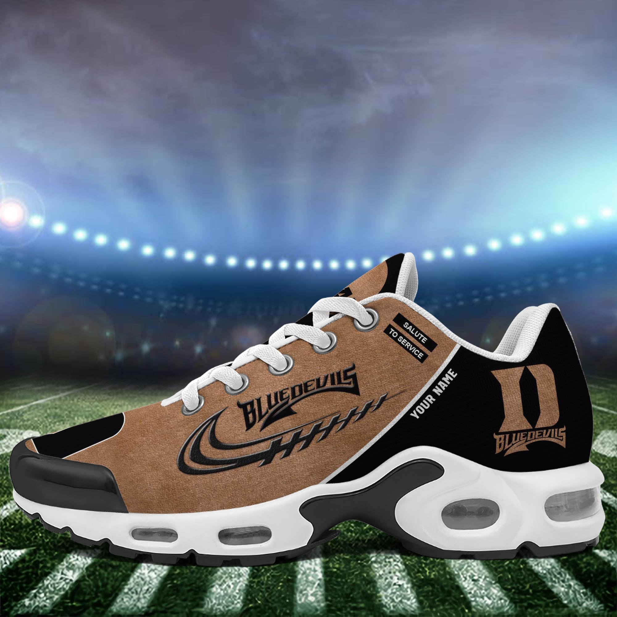 Duke Blue Devils TN Shoes 2025 Version Custom Name, Shoes For Football Fans, Fan Gifts PH637
