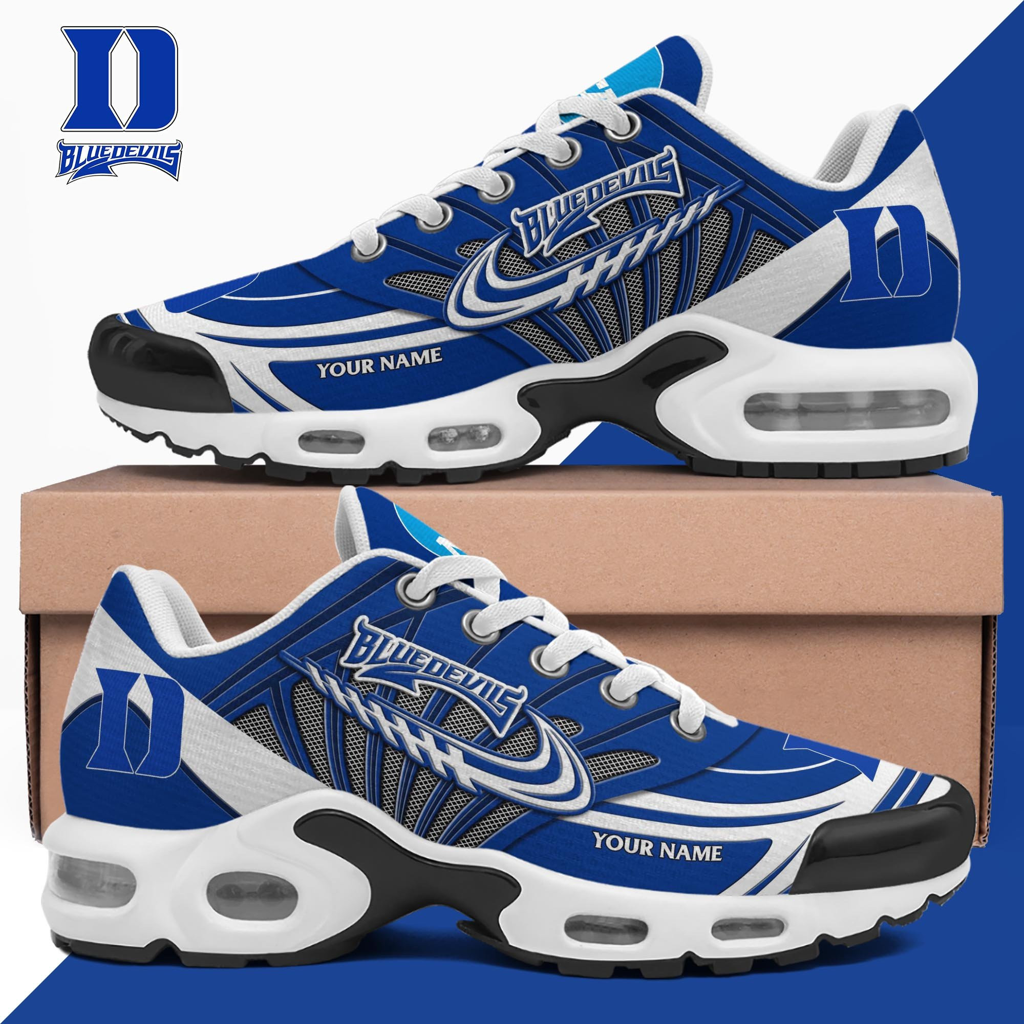 Duke Blue Devils TN Shoes 2025 Version Custom Your Name 594