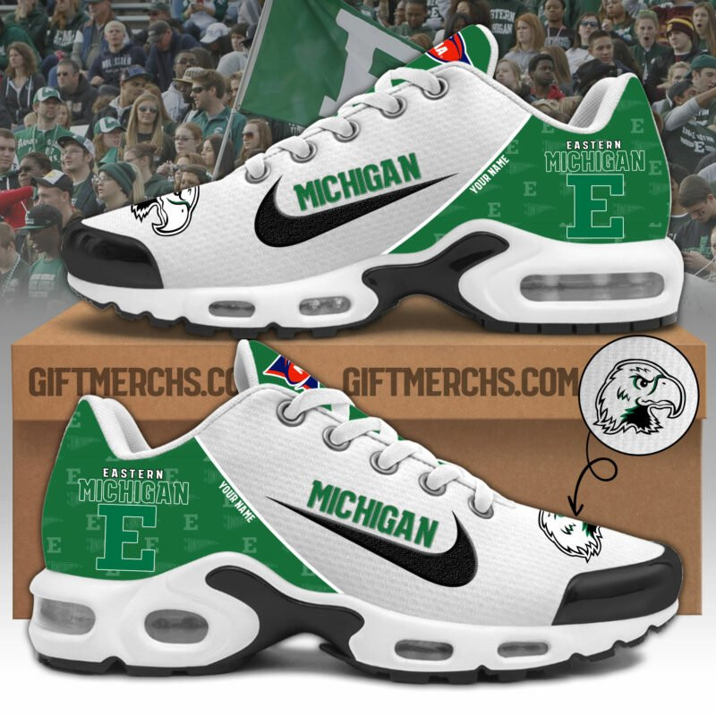 Eastern Michigan TN Shoes 2025 Version Custom Name, Shoes For Sport Fan, Sport Gifts PH270
