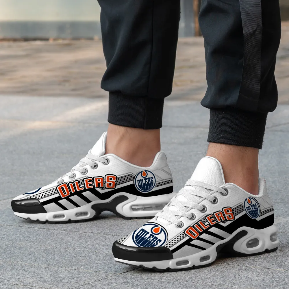 Edmonton Oilers Personalized Name Team Mix Colors Sport Team TN Air Max Shoes Air Cushion Sneakers 424QM-9438
