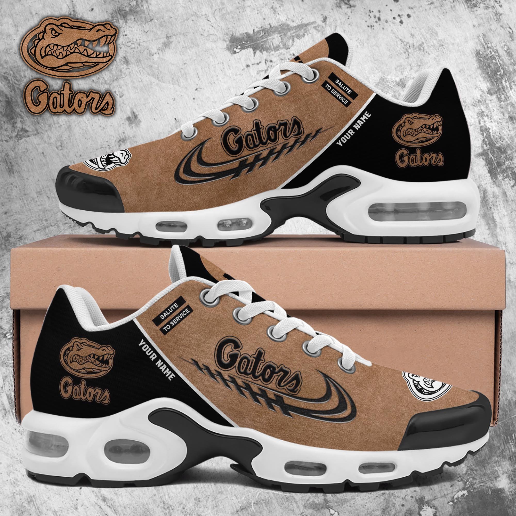 Florida Gators TN Shoes 2025 Version Custom Name, Shoes For Football Fans, Fan Gifts PH637
