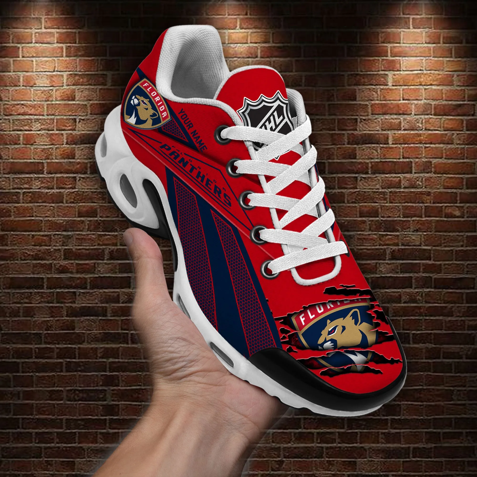 Florida Panthers Sport Team TN Air Max Shoes Air Cushion Sneakers 487LM-1137