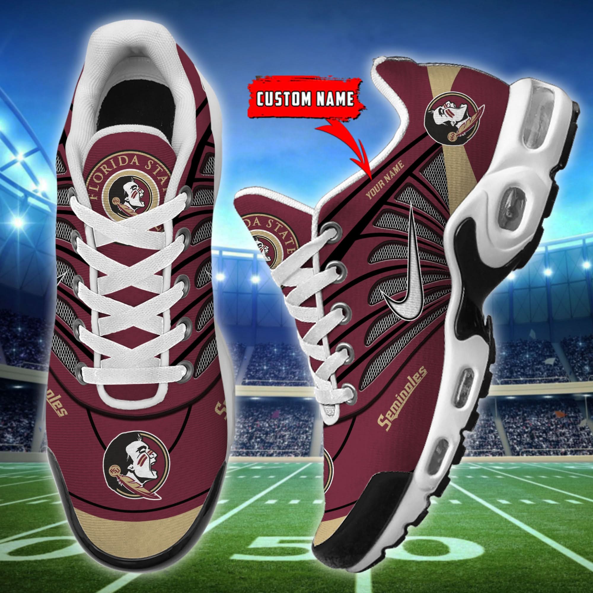 Florida State Seminoles Air Max Plus Shoes - Limited