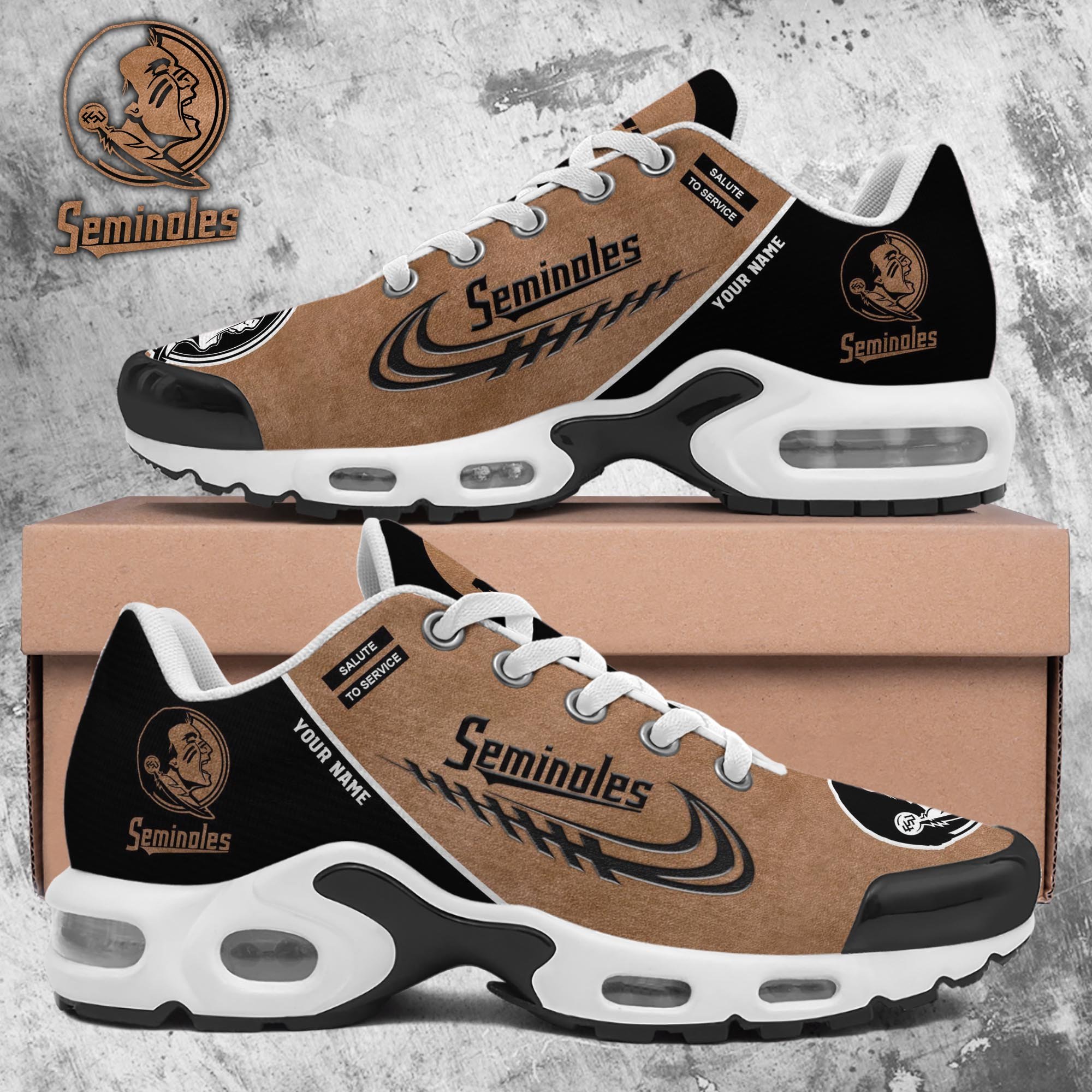Florida State Seminoles TN Shoes 2025 Version Custom Name, Shoes For Football Fans, Fan Gifts PH637