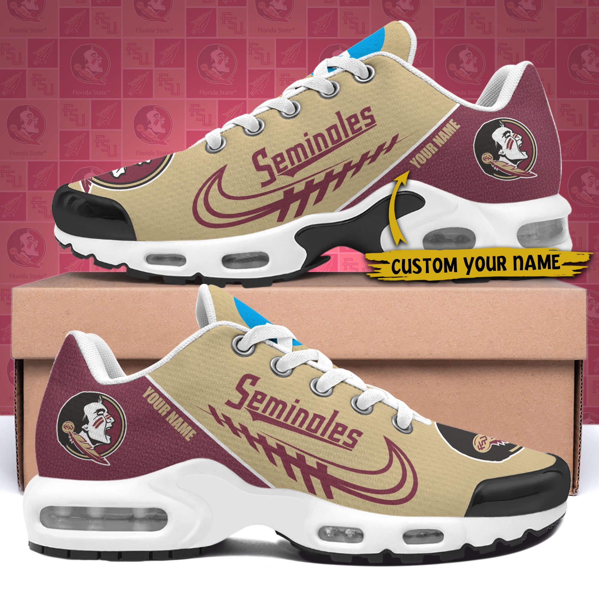 Florida State Seminoles TN Shoes Custom Your Name 514