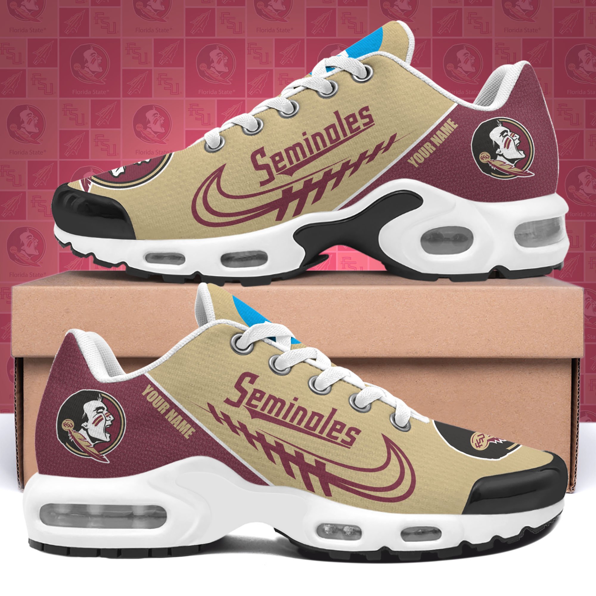 Florida State Seminoles TN Shoes Custom Your Name 514