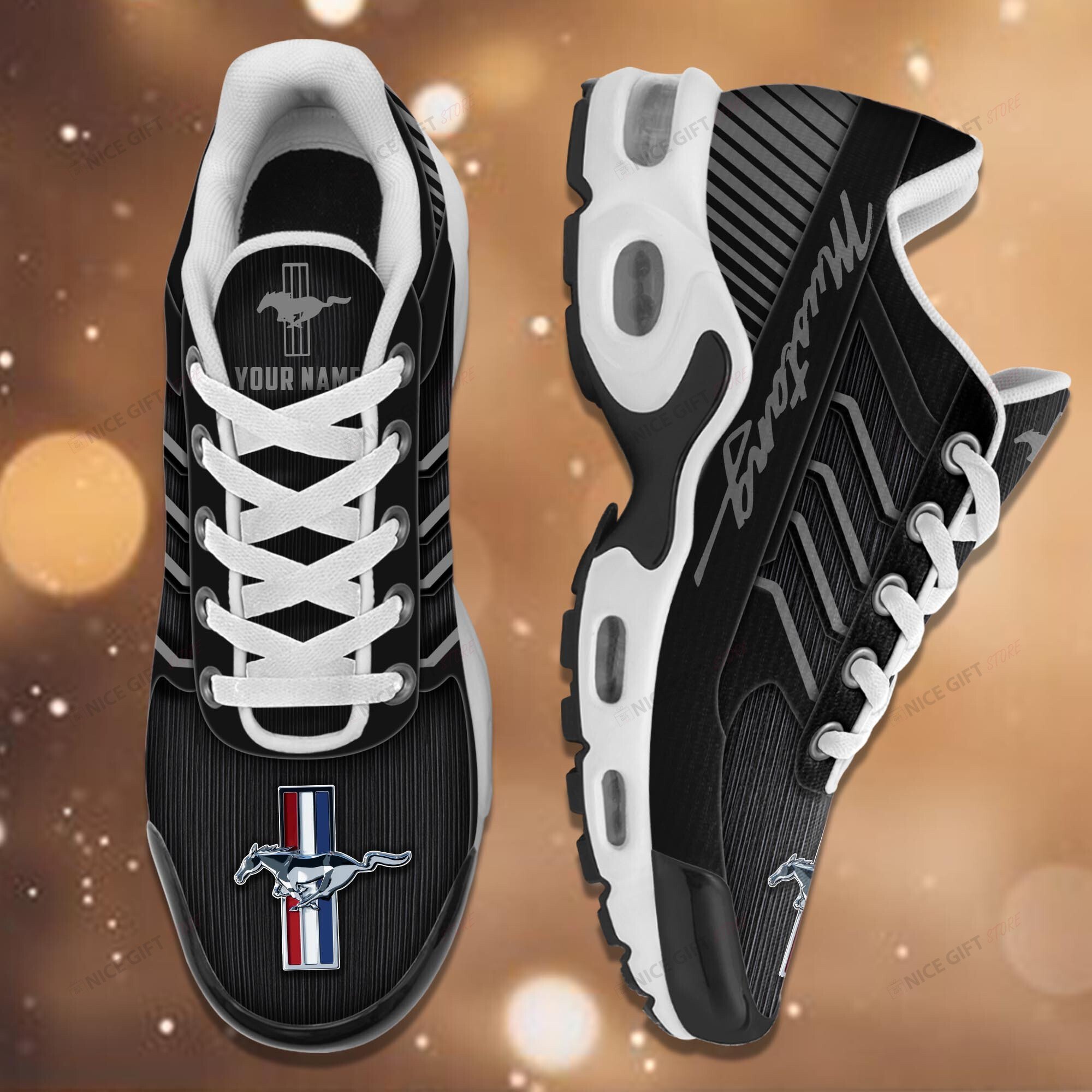 Ford Mustang (Your Name) TN Sneakers A2Y3