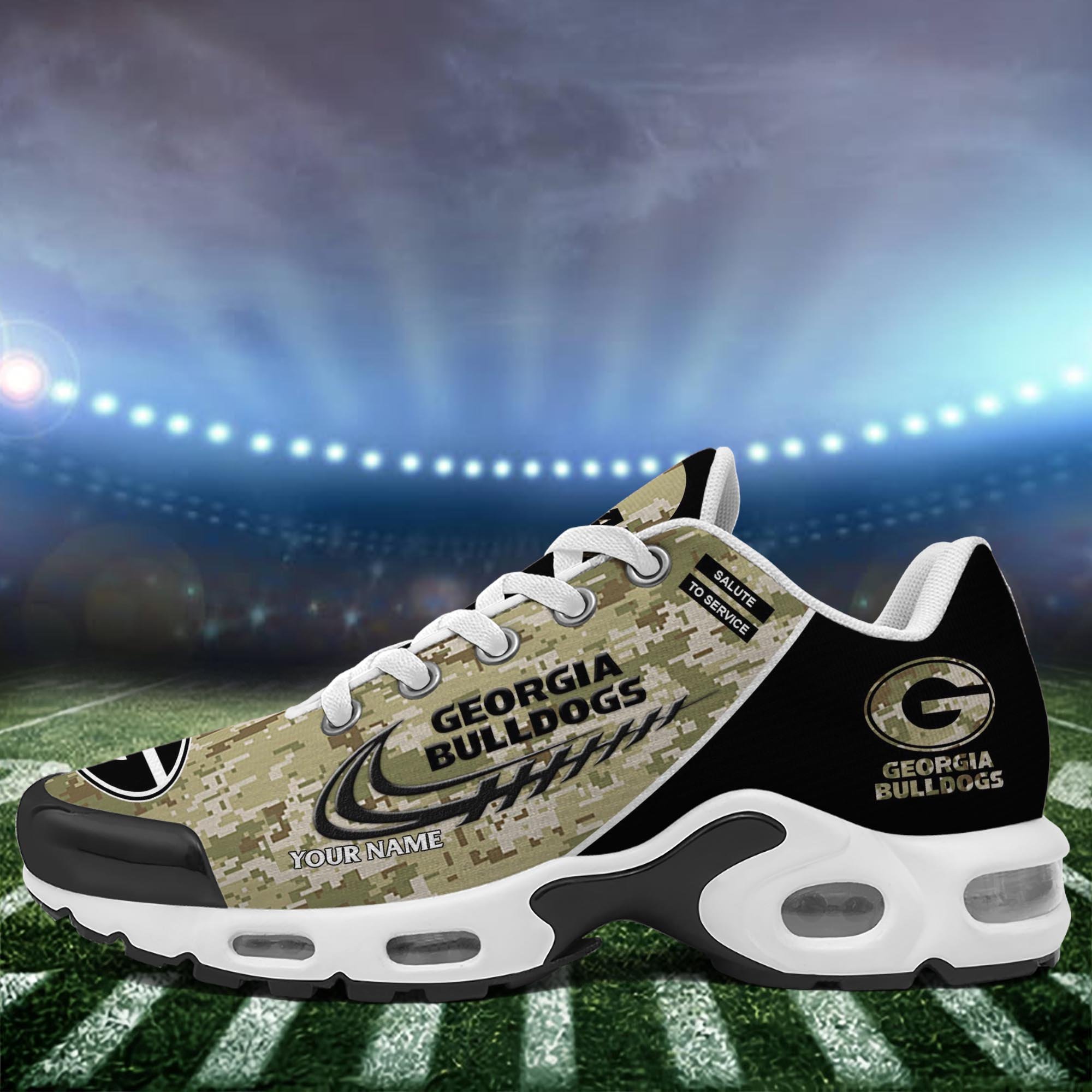 Georgia Bulldogs TN Shoes 2025 Version Custom Name, Camouflage Shoes, Gifts For Football Lovers