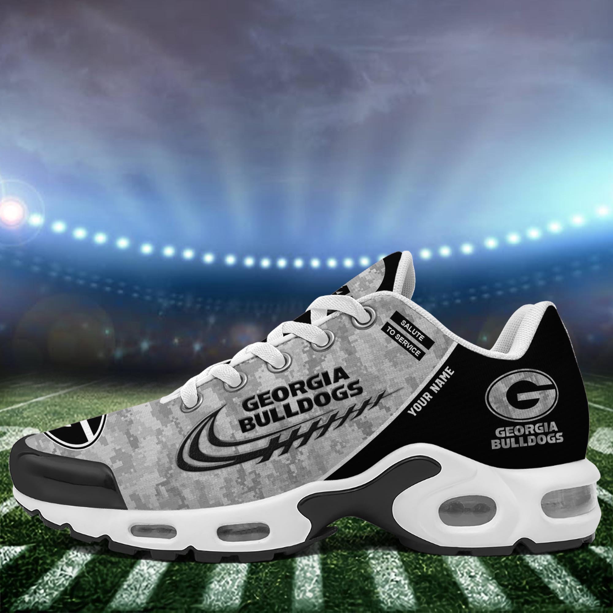 Georgia Bulldogs TN Shoes 2025 Version Custom Name, Camouflage Shoes PH585