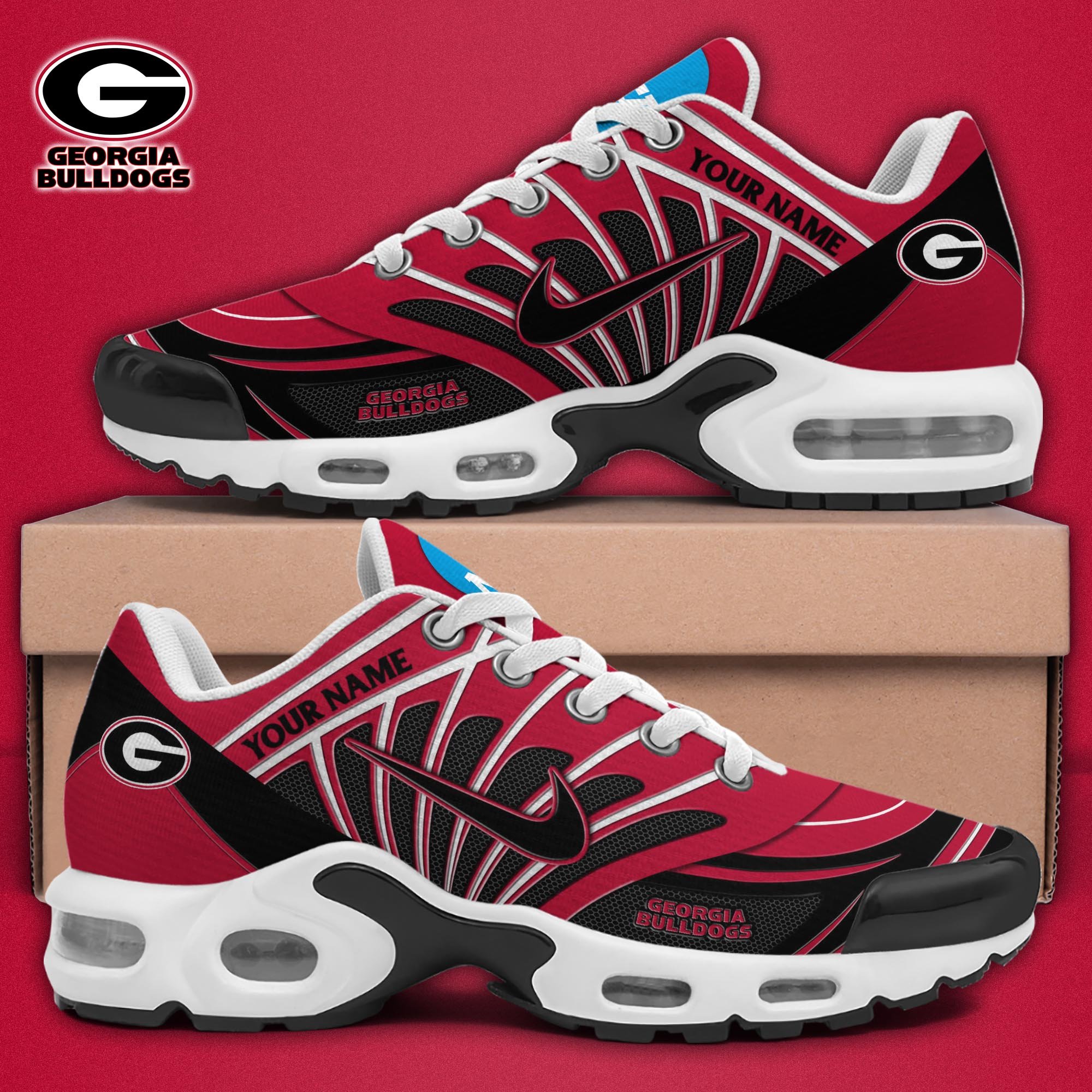 Georgia Bulldogs TN Shoes 2025 Version Custom Name 