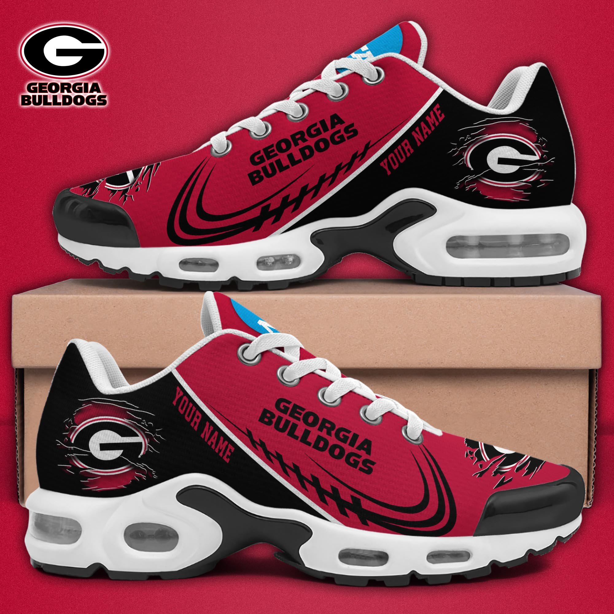 Georgia Bulldogs TN Shoes 2025 Version Custom Name 