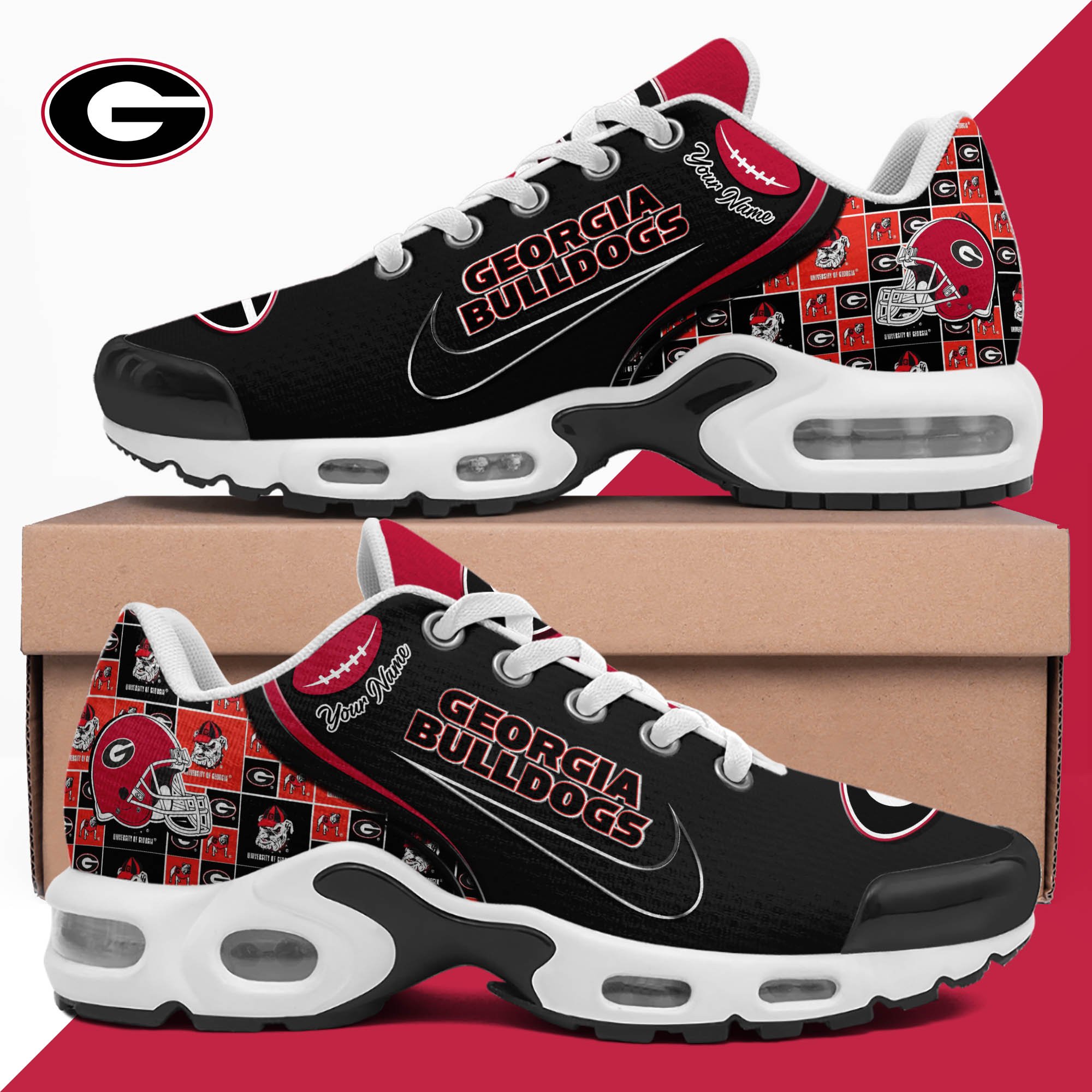 Georgia Bulldogs TN Shoes 2025 Version Custom Your Name 499