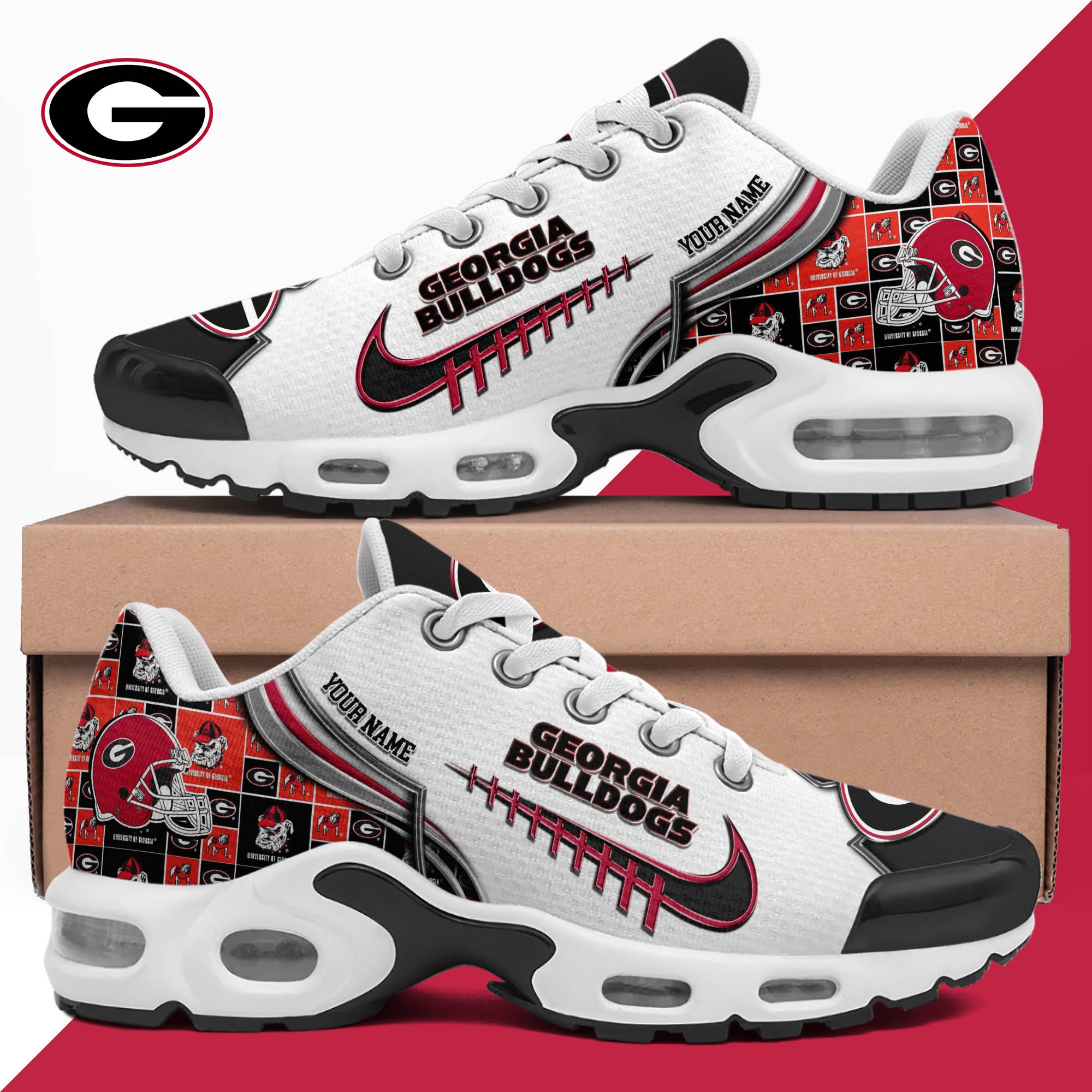 Georgia Bulldogs TN Shoes 2025 Version Custom Your Name 642