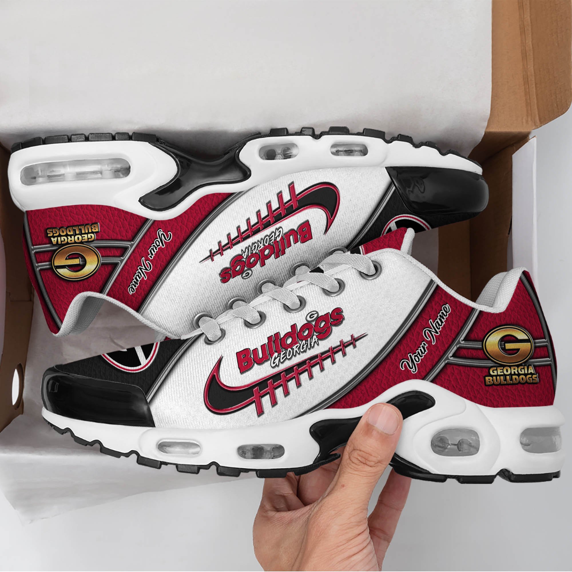Georgia Bulldogs TN Shoes 2025 Version Custom Your Name, Football Team Shoes 516