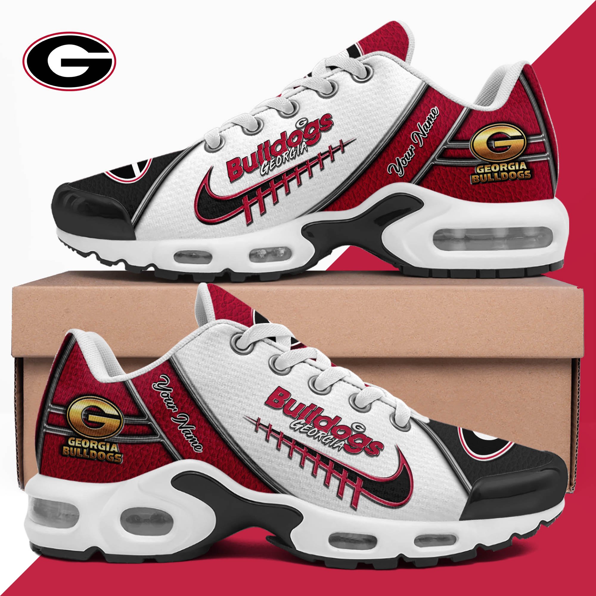 Georgia Bulldogs TN Shoes 2025 Version Custom Your Name, Football Team Shoes 516