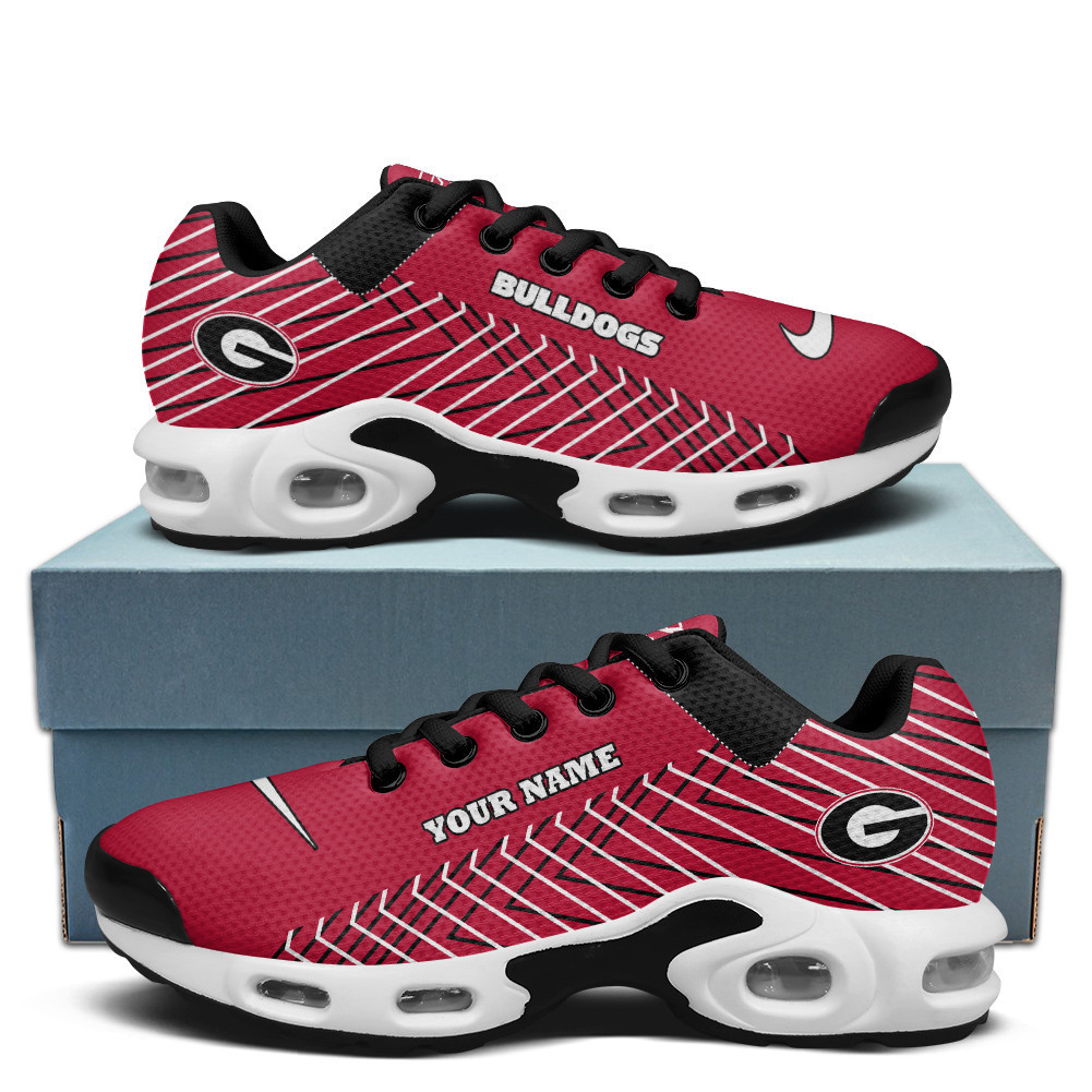 Georgia Personalized Name Team Colors Jagged Lines TN Shoes Air Cushion Sneakers