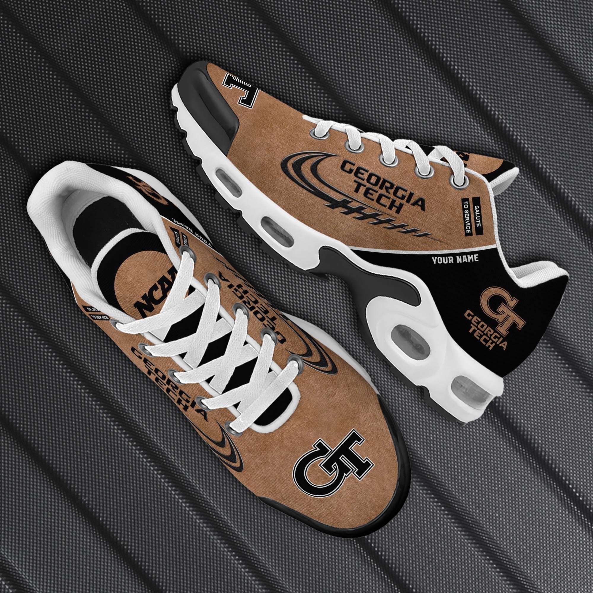 Georgia Tech Yellow Jackets TN Shoes 2025 Version Custom Name, Shoes For Football Fans, Fan Gifts PH637