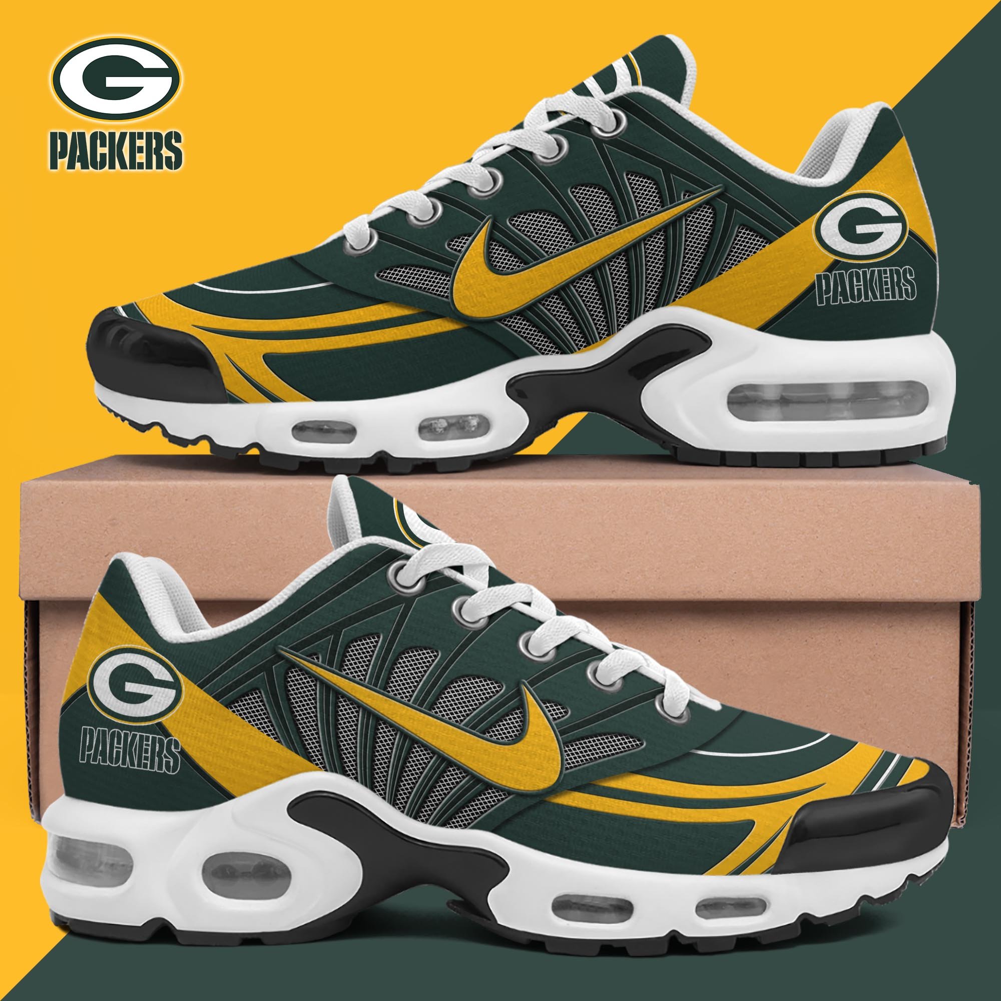 Green Bay Packers TN Shoes 2025 Version Custom Name 137